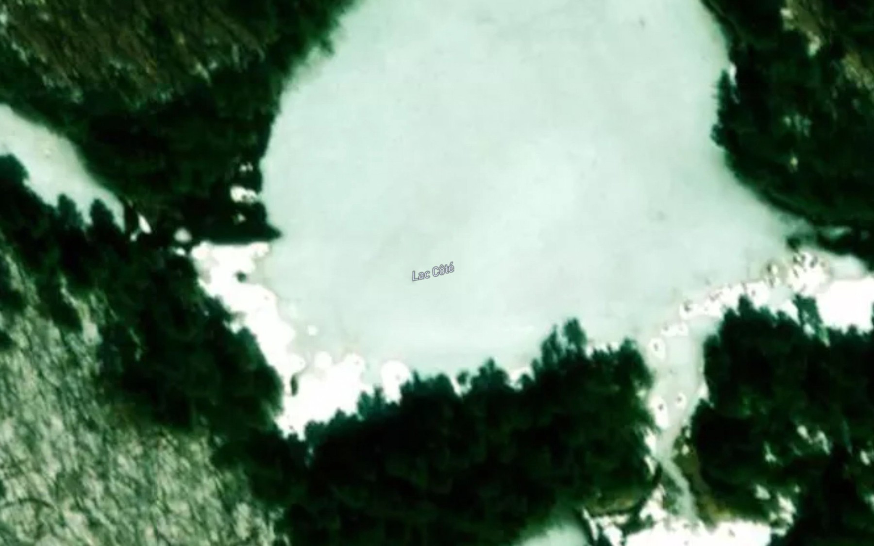 Satellite map of the Lac Cote