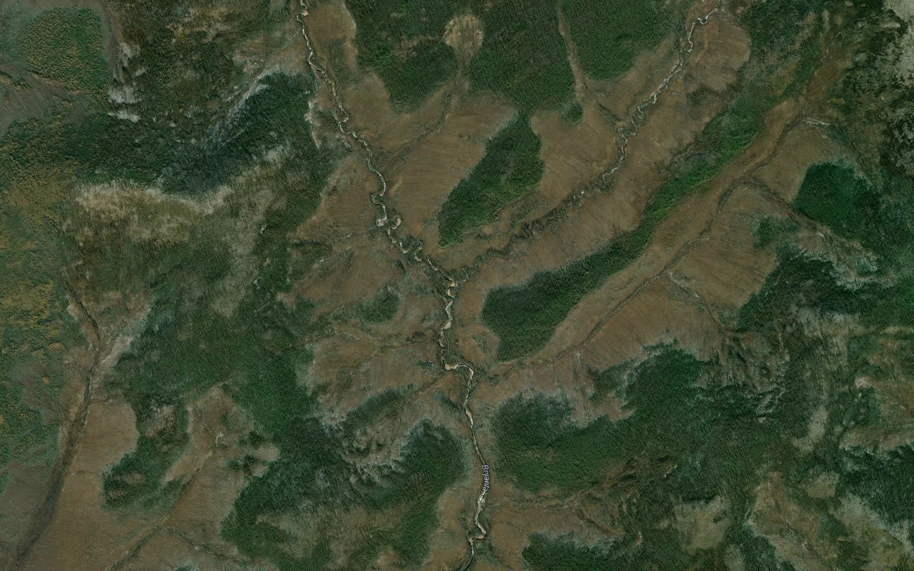 Satellite map of the Malyy Uyum