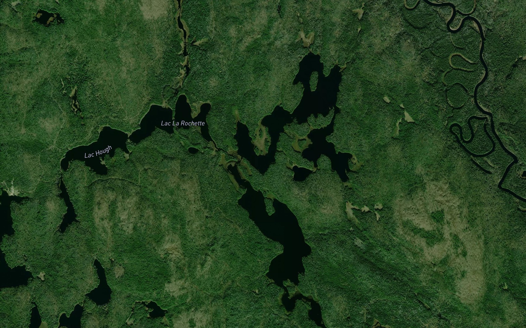 Satellite map of the Lac a l'Argent