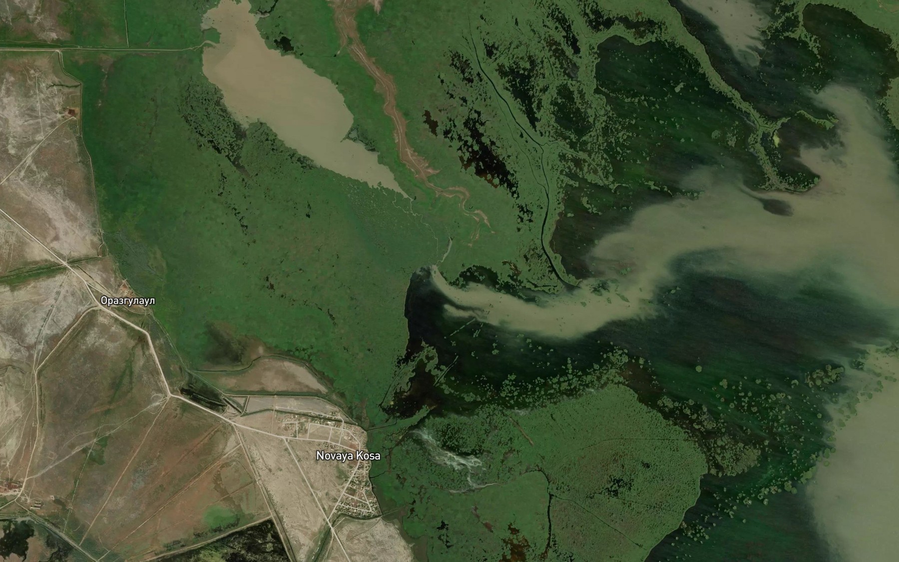 Satellite map of the Aktash