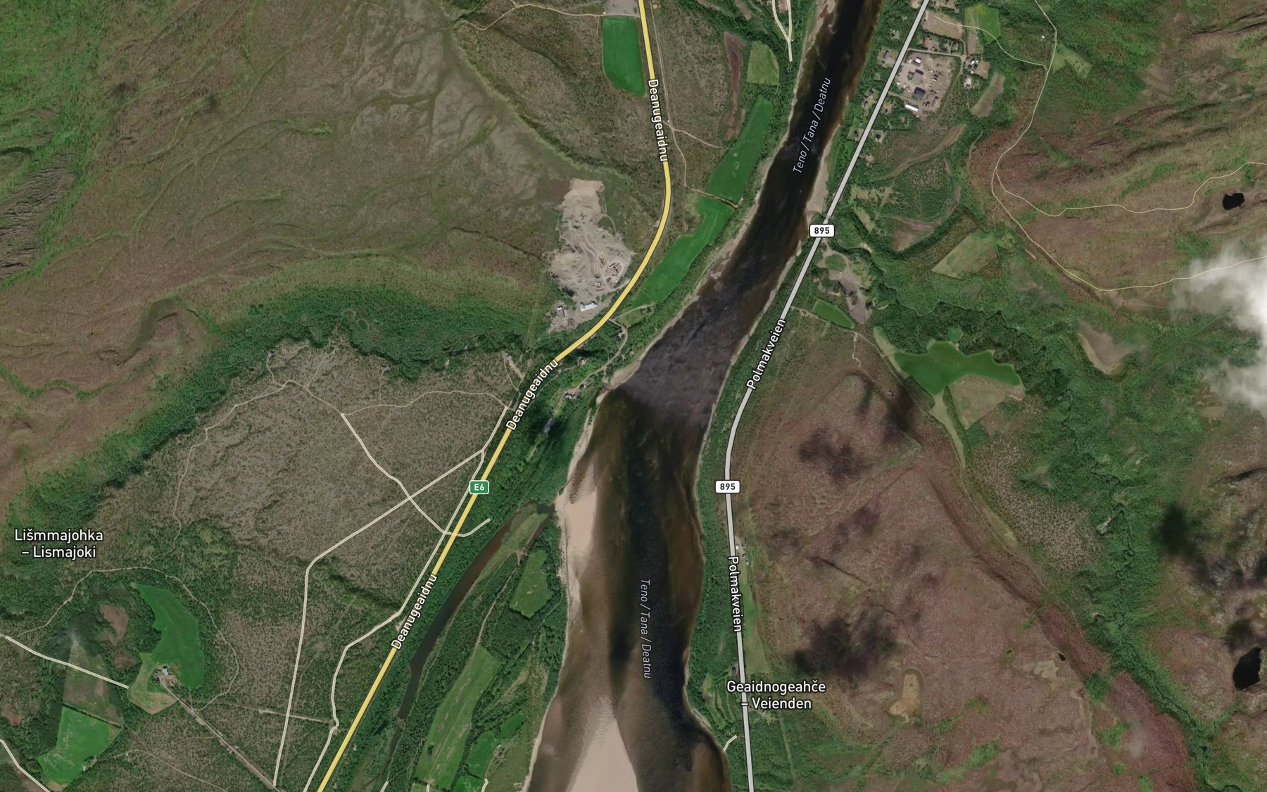 Satellite map of the Guoikkaoaivi