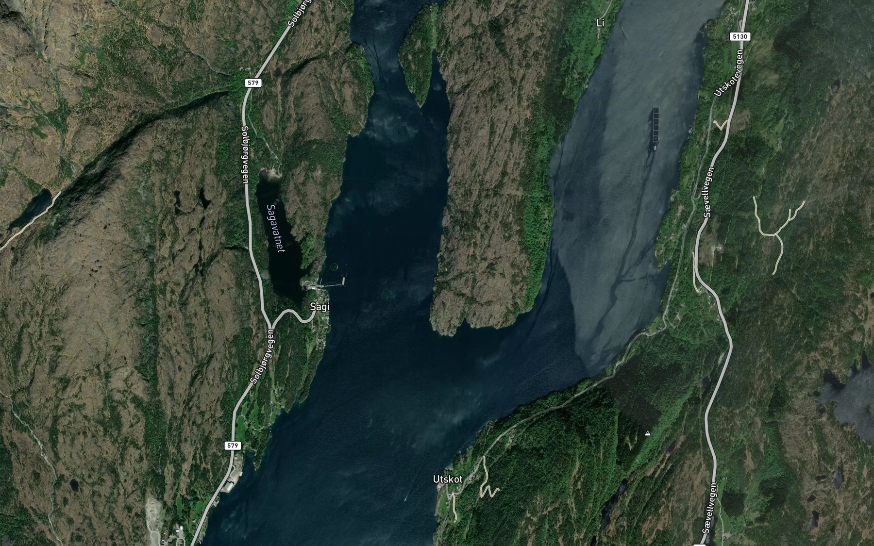 Satellite map of the Knurren