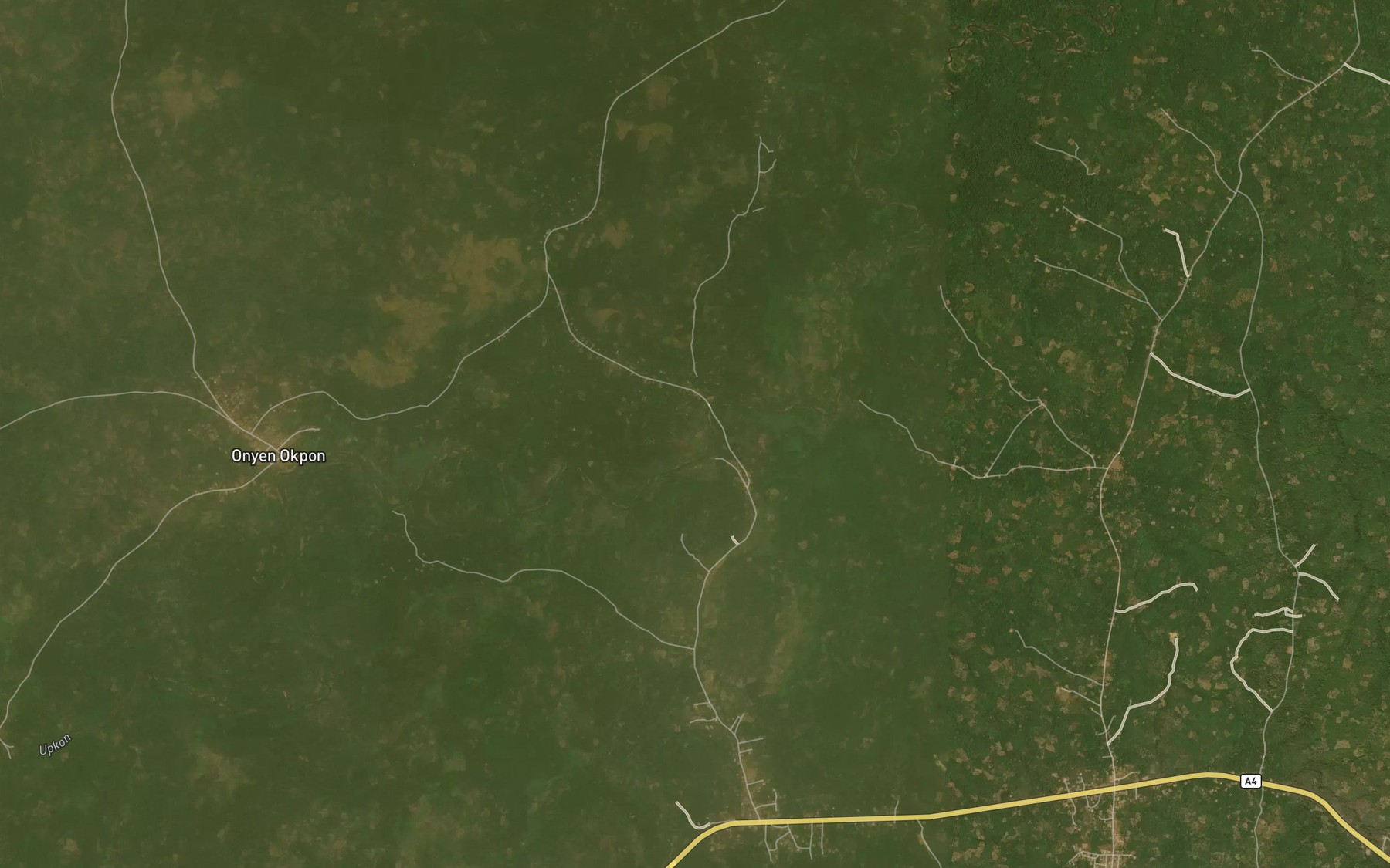 Satellite map of the Ukpon