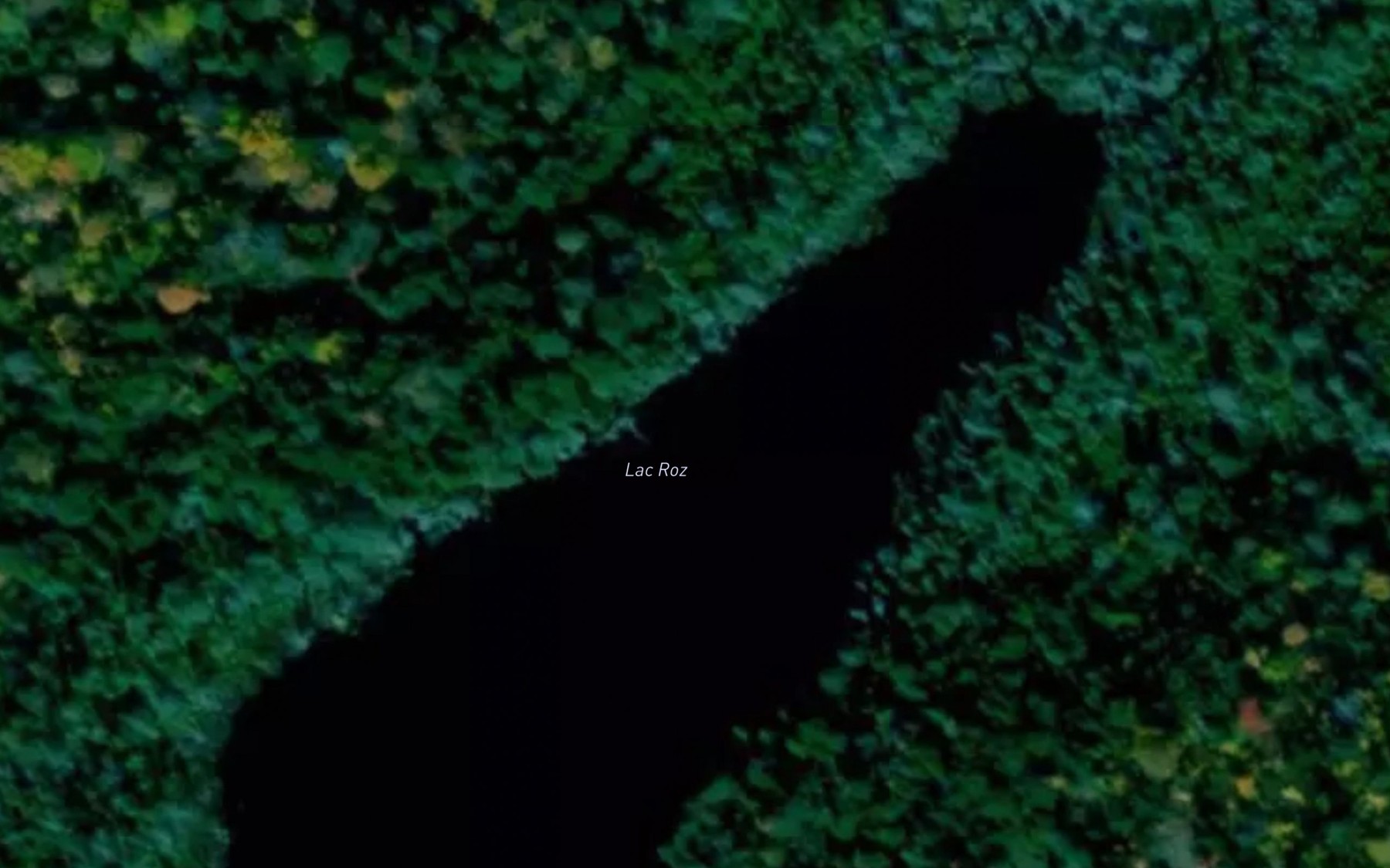 Satellite map of the Lac Roz