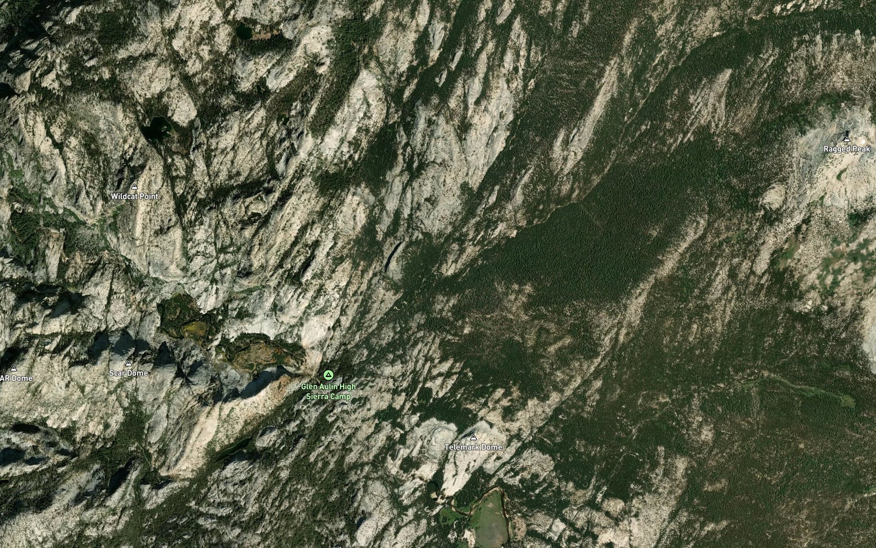 Satellite map of the Alkali Creek