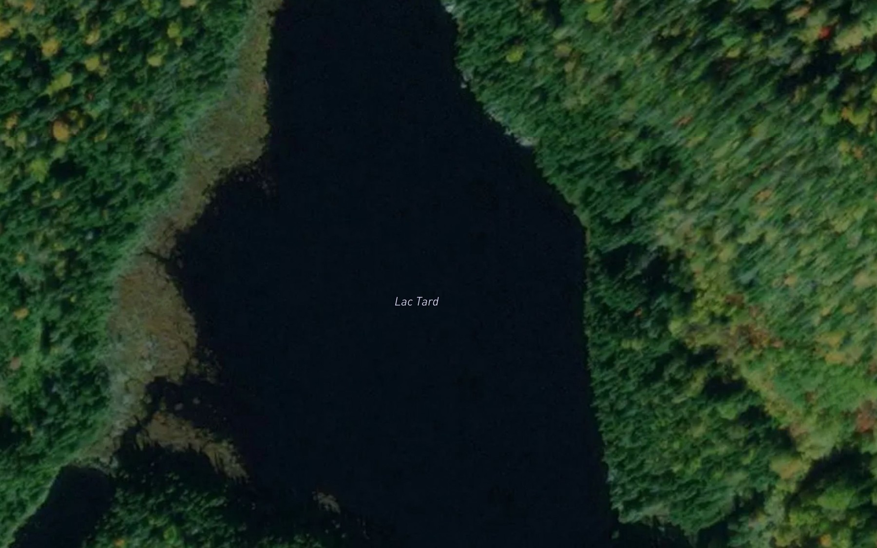 Satellite map of the Lac Tard
