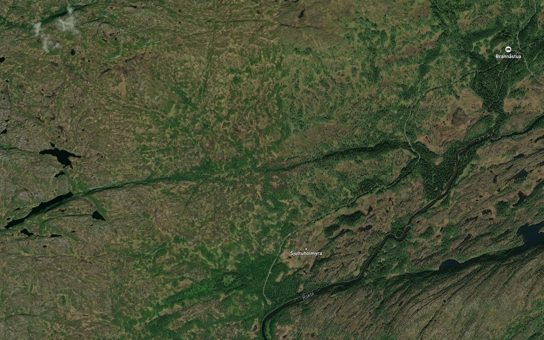Satellite map of the Finnvollbekken