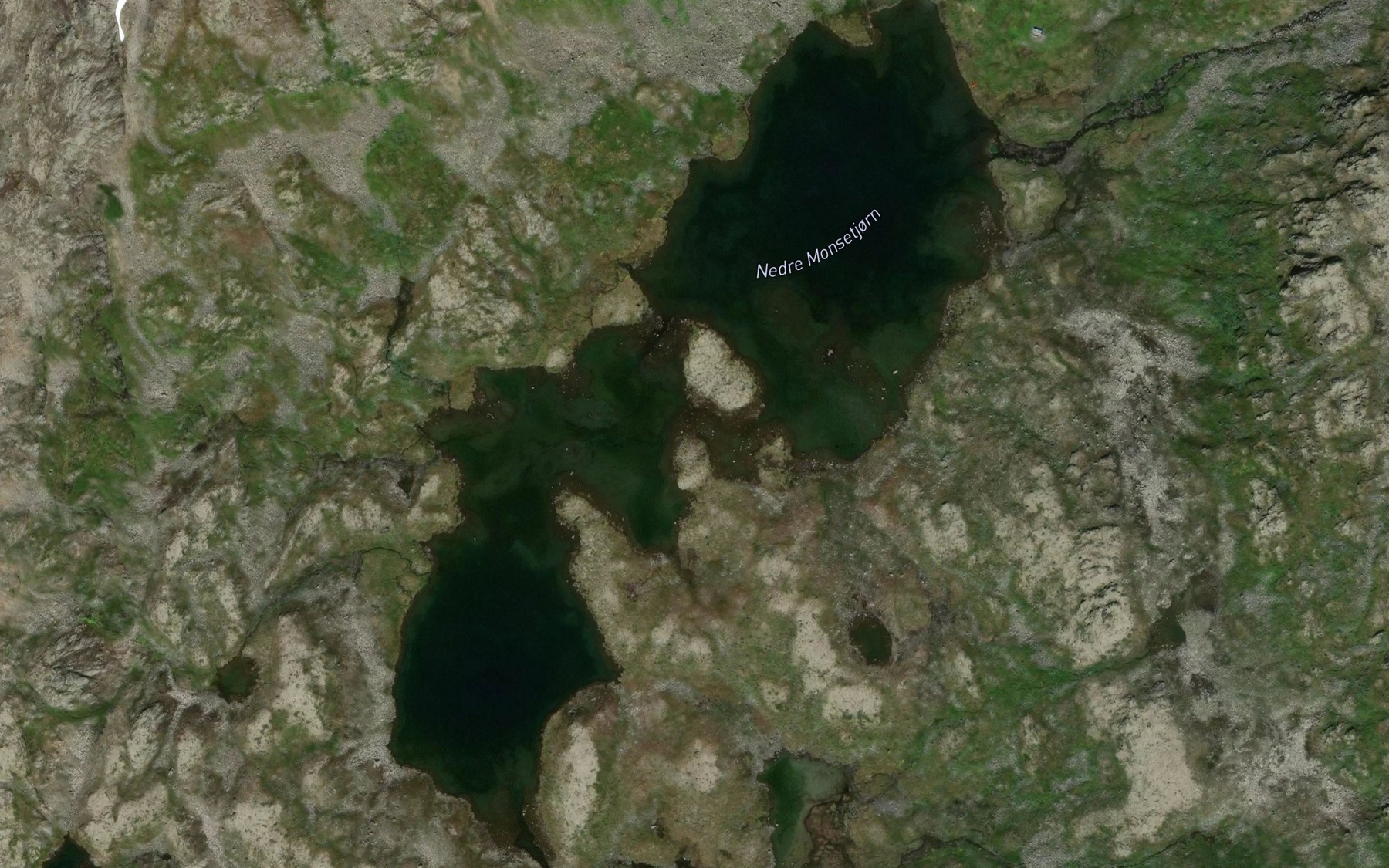 Satellite map of the Mosetjern,nedre