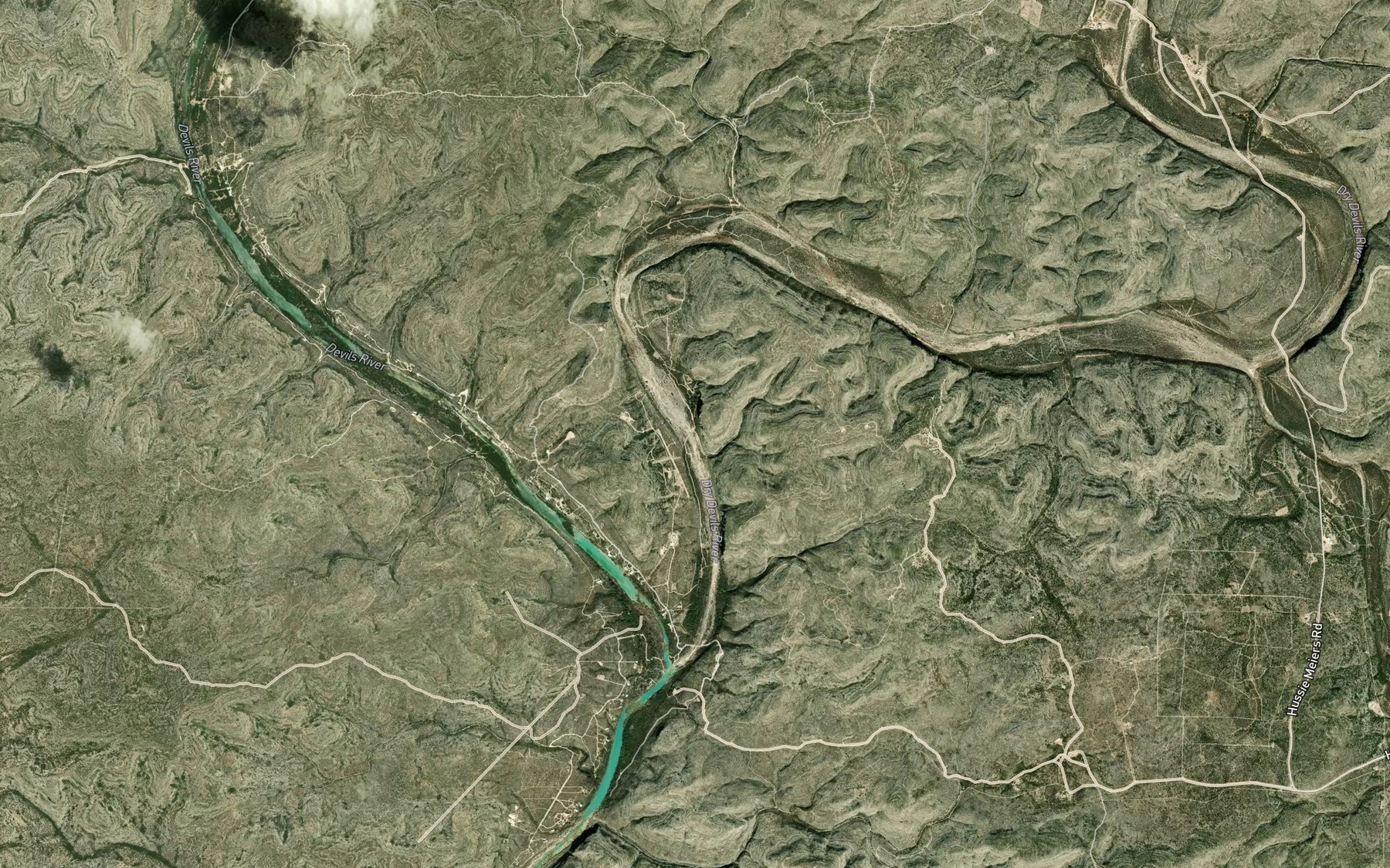 Satellite map of the Carlos Camp Spring