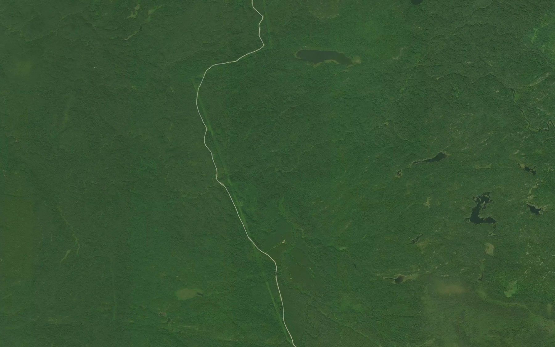Satellite map of the Gus Creek