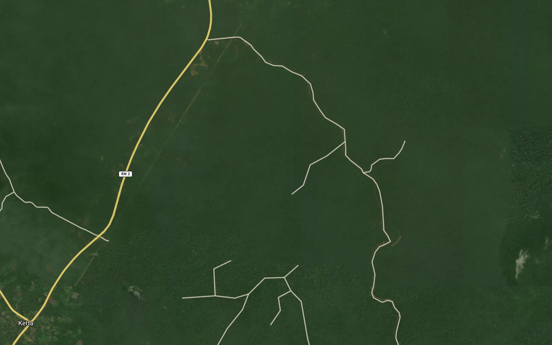 Satellite map of the Kouboungou