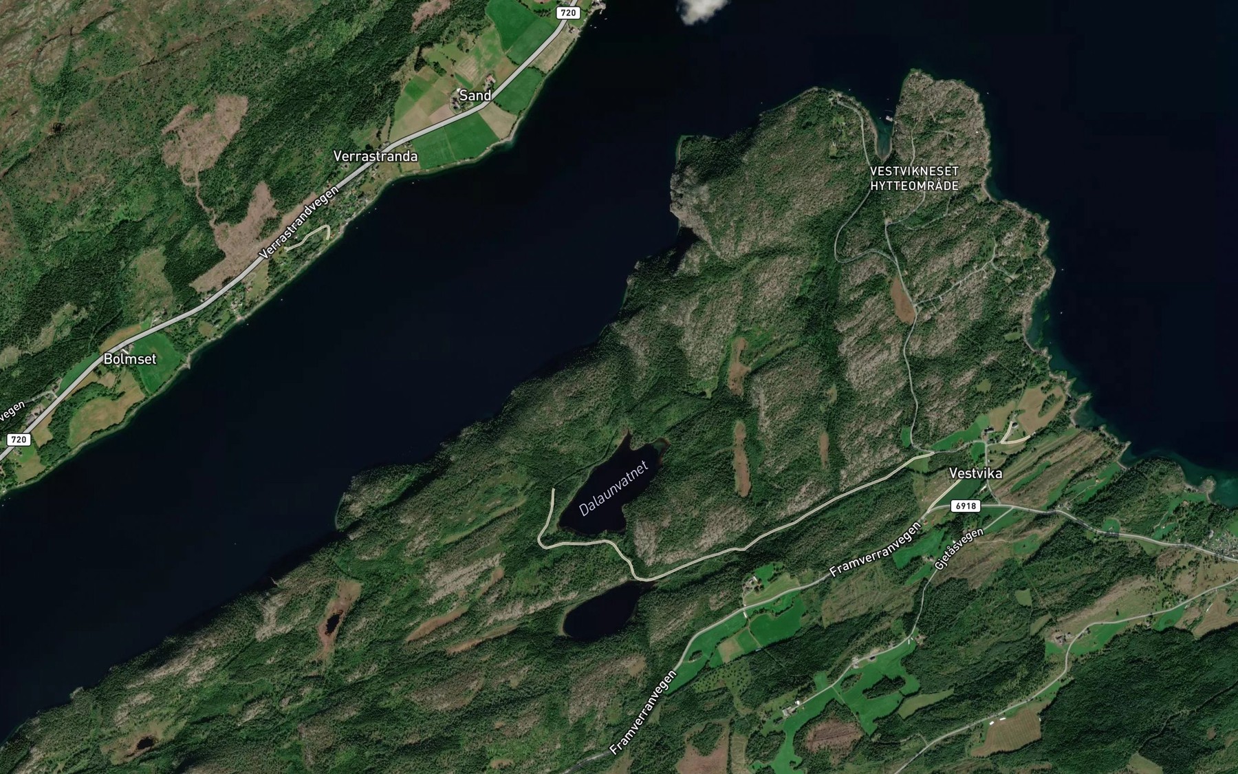Satellite map of the Dalaunkammen