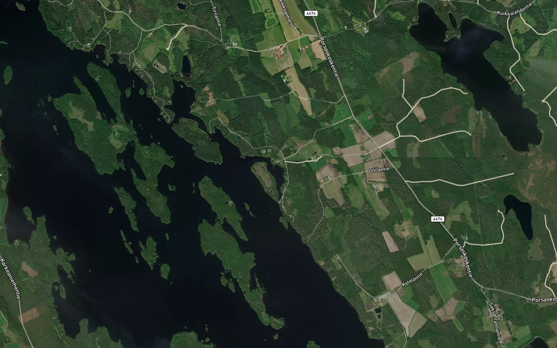 Satellite map of the Hiisilahti