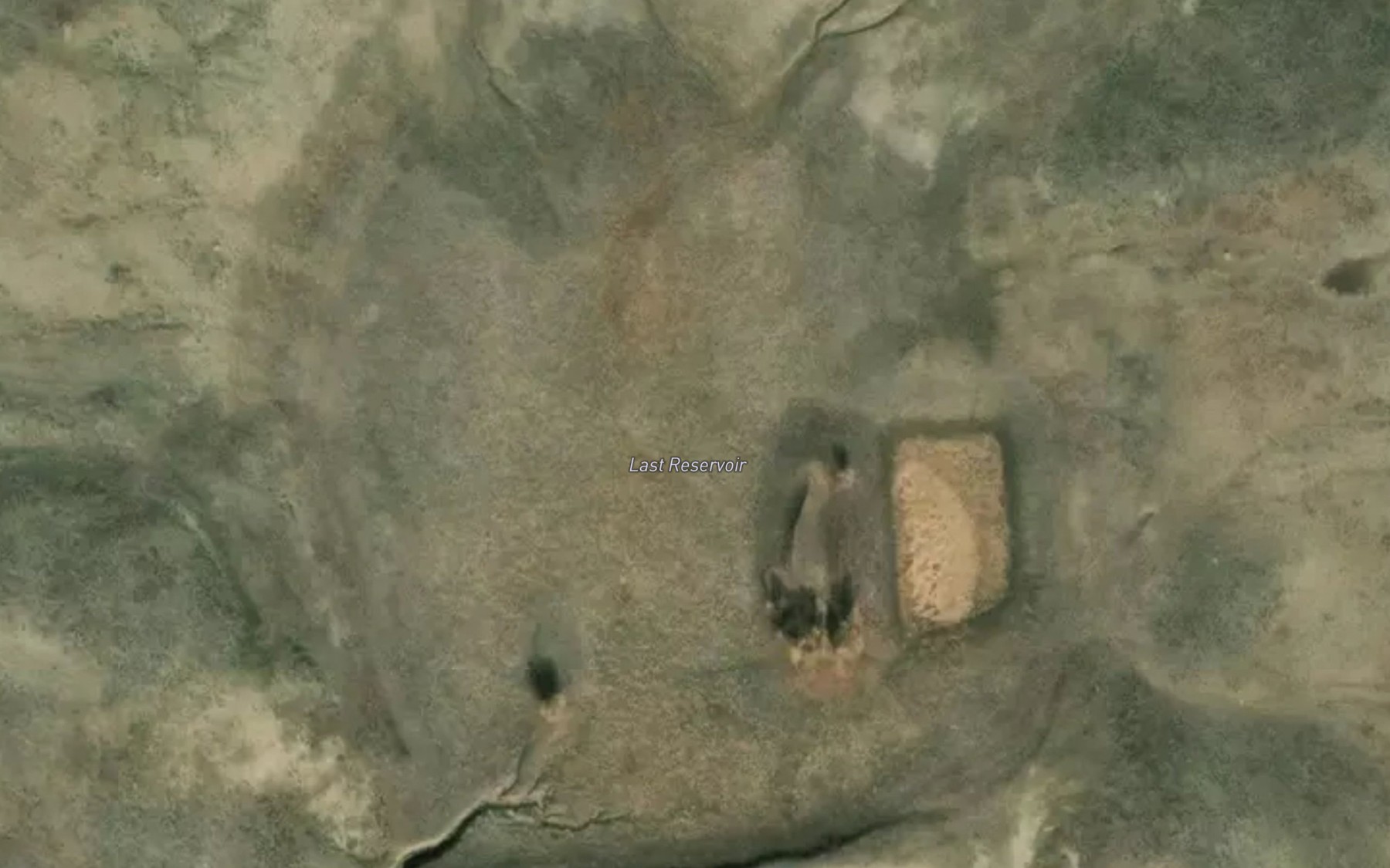 Satellite map of the Last Reservoir