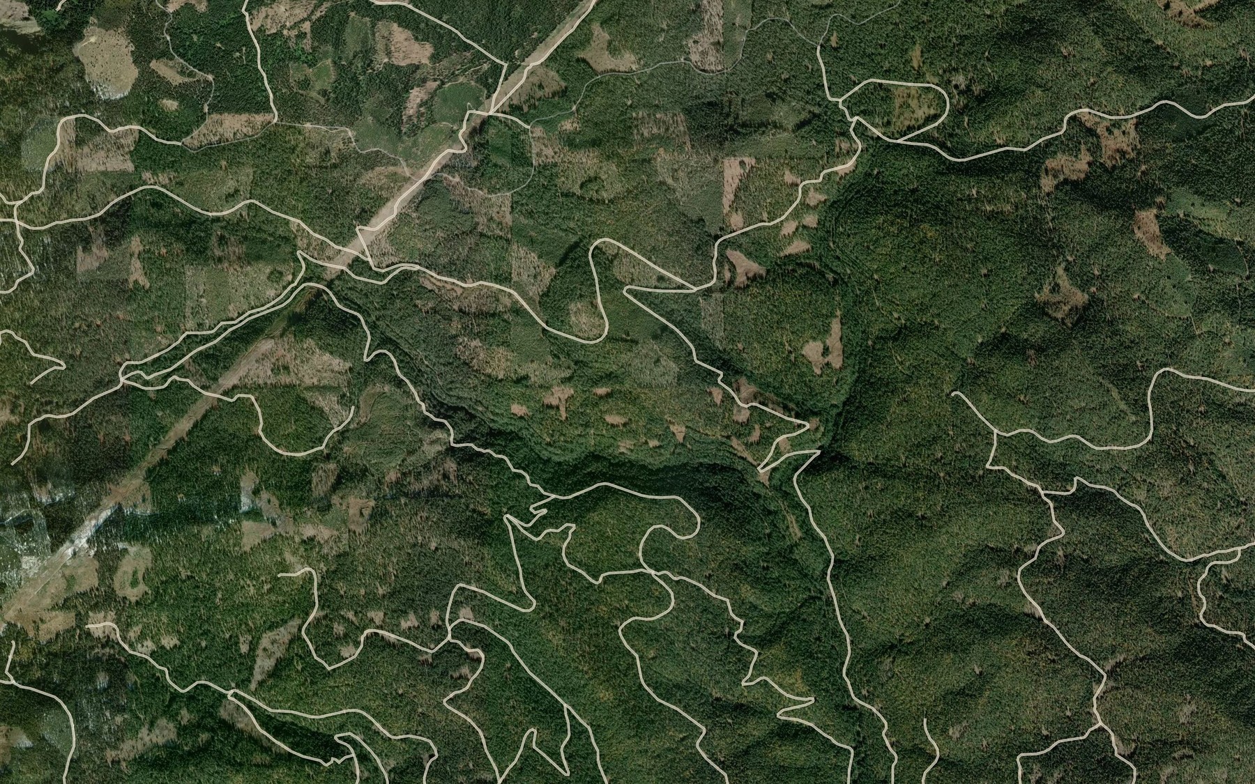 Satellite map of the Owl Lake
