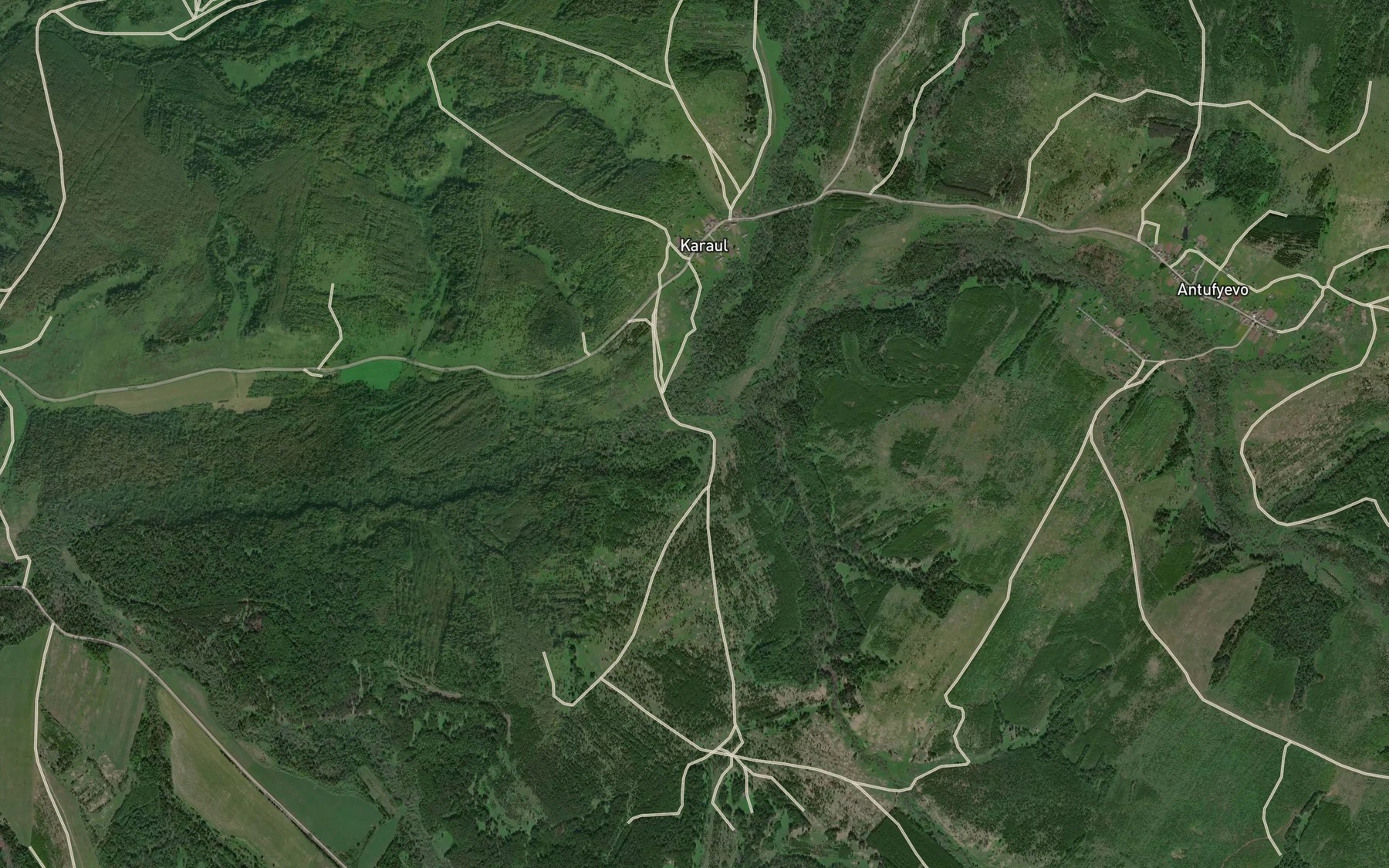 Satellite map of the Zhabreyka