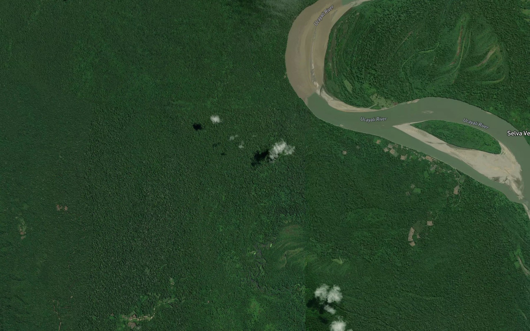 Satellite map of the Rio Shebonya