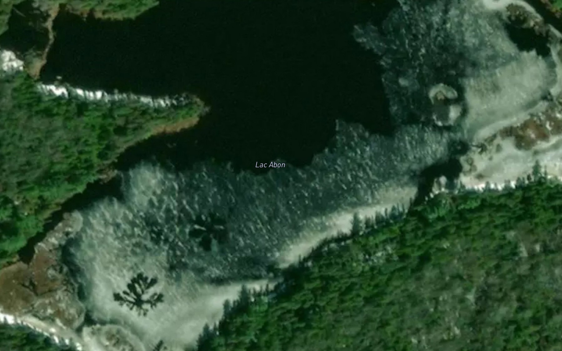 Satellite map of the Lac Abon
