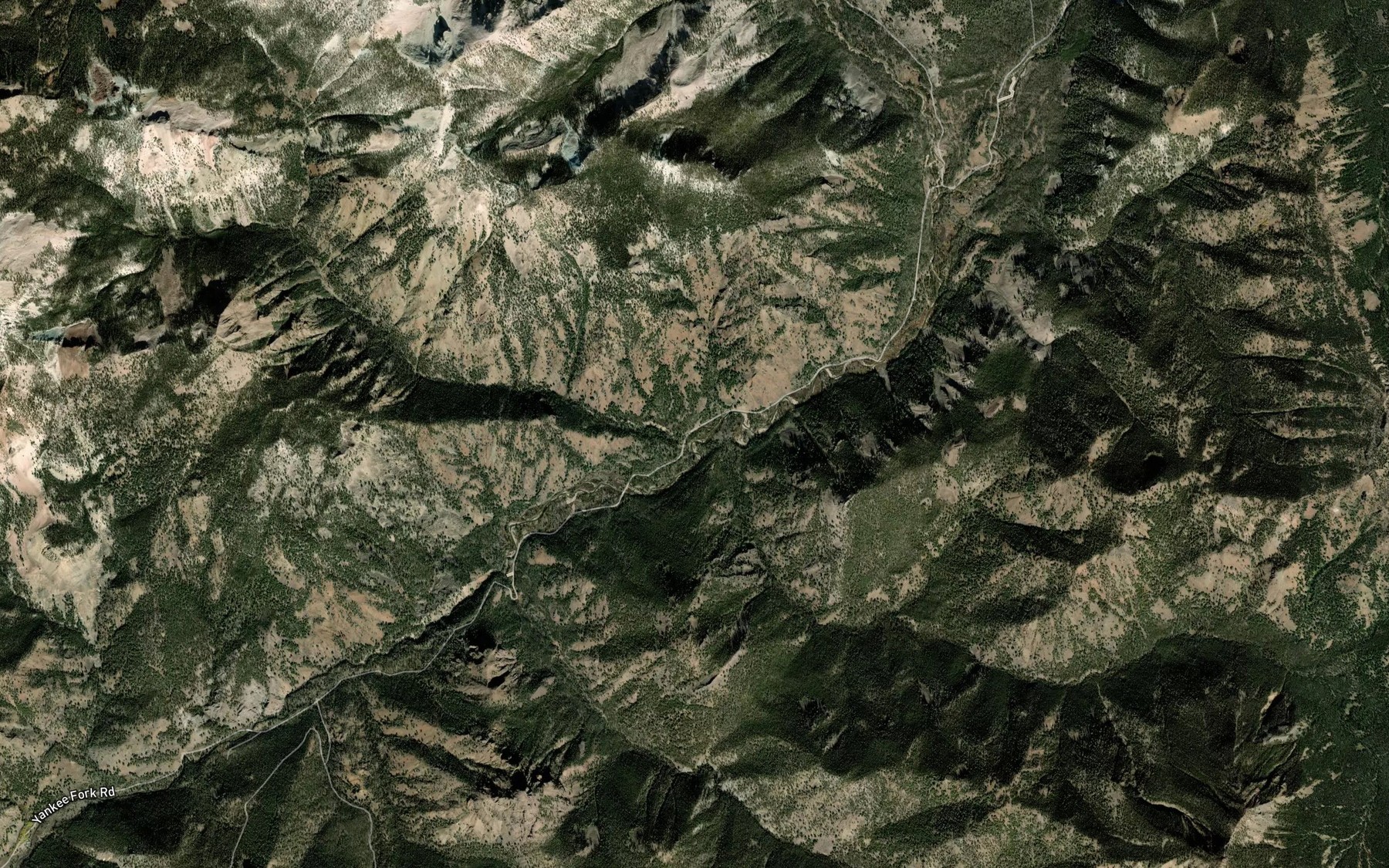 Satellite map of the Greylock Creek