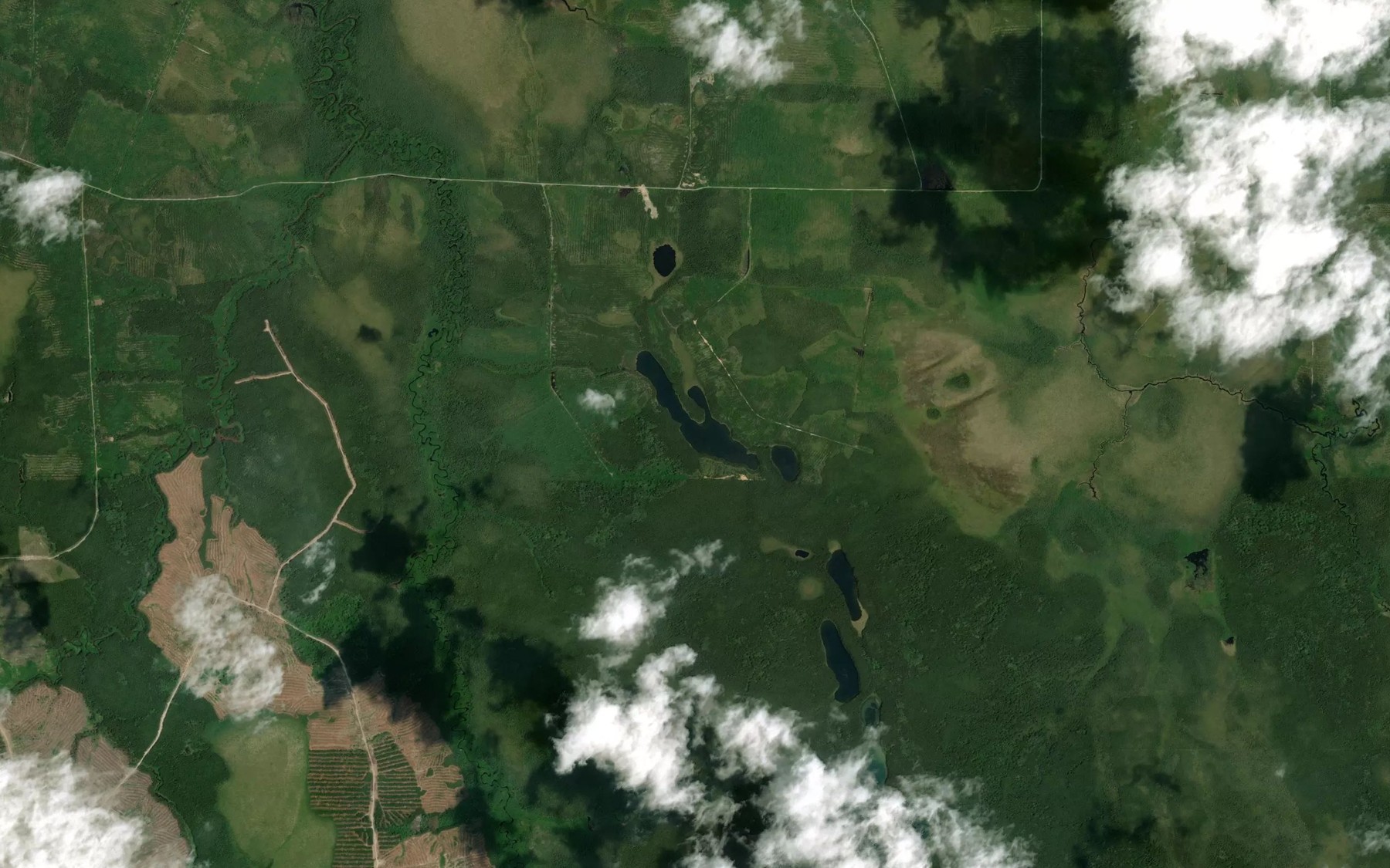 Satellite map of the Lac Kamamakigamag