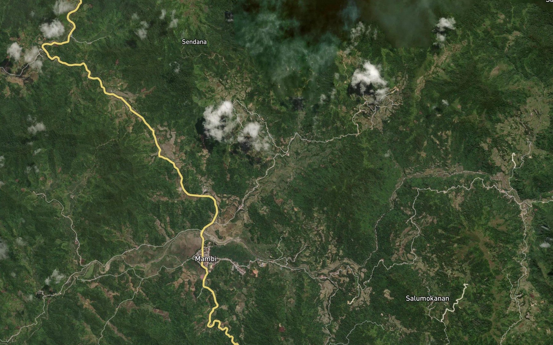 Satellite map of the Salu Kepapo