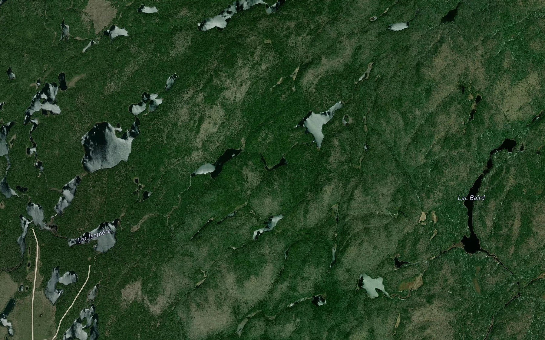 Satellite map of the Lac Mandrin