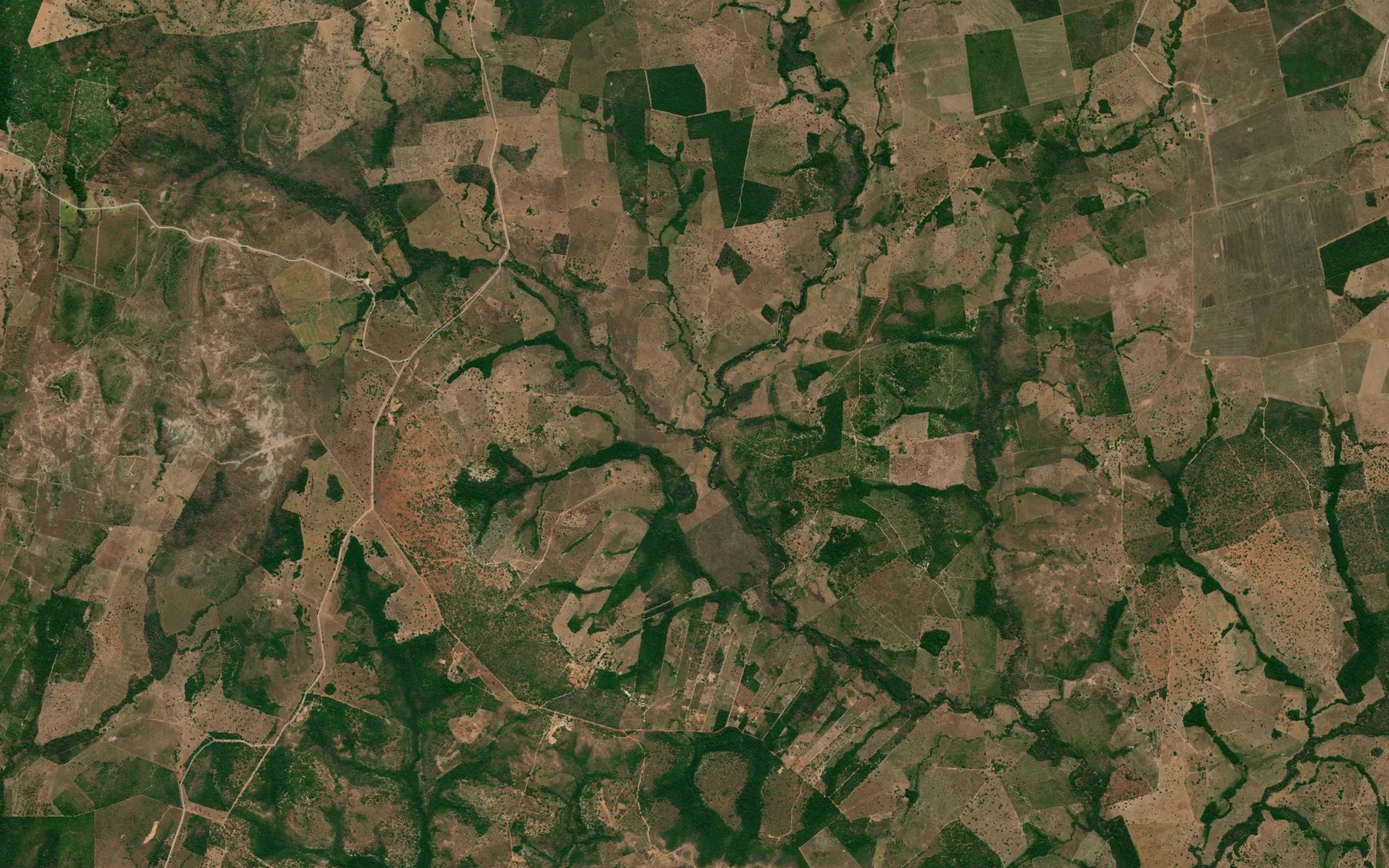 Satellite map of the Corrego Bacaba