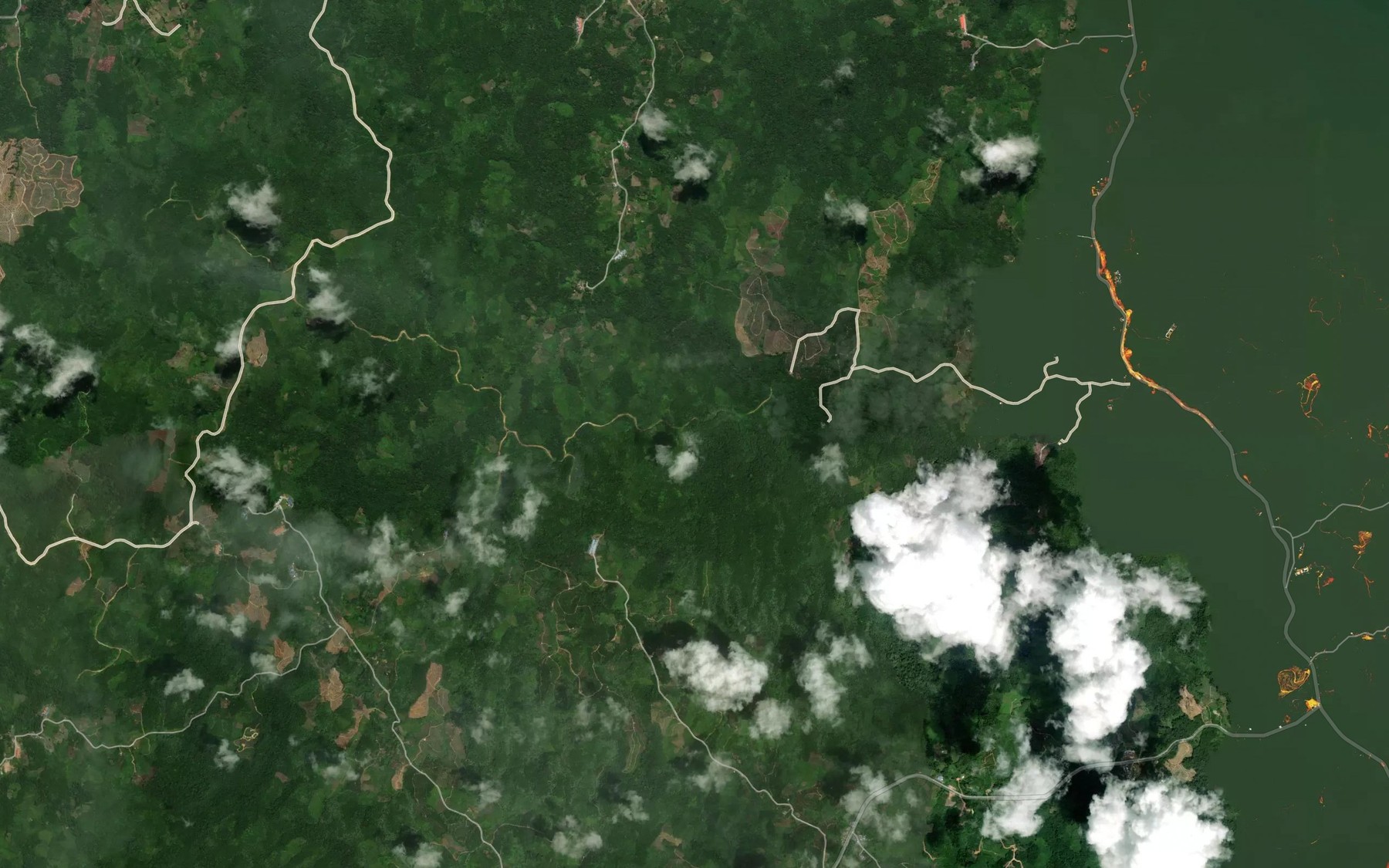 Satellite map of the Sungai Rusa