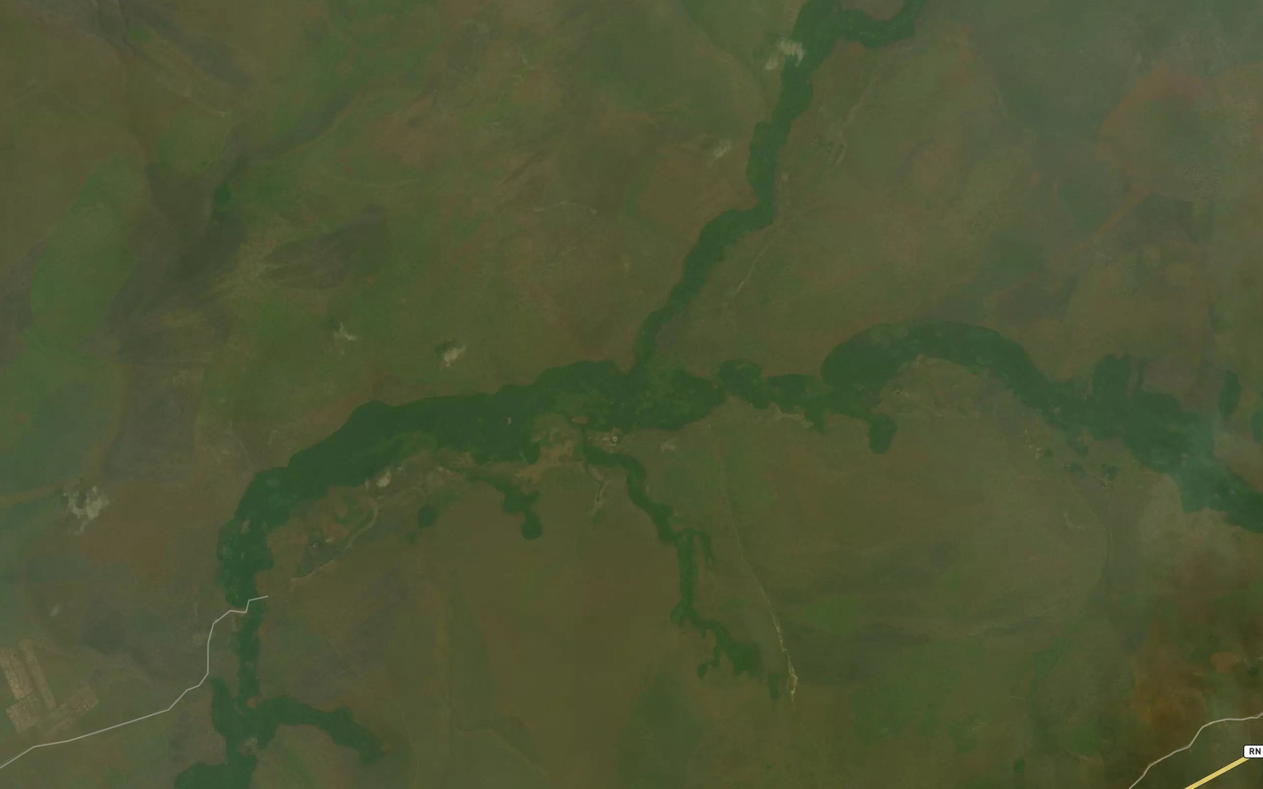 Satellite map of the Djoua