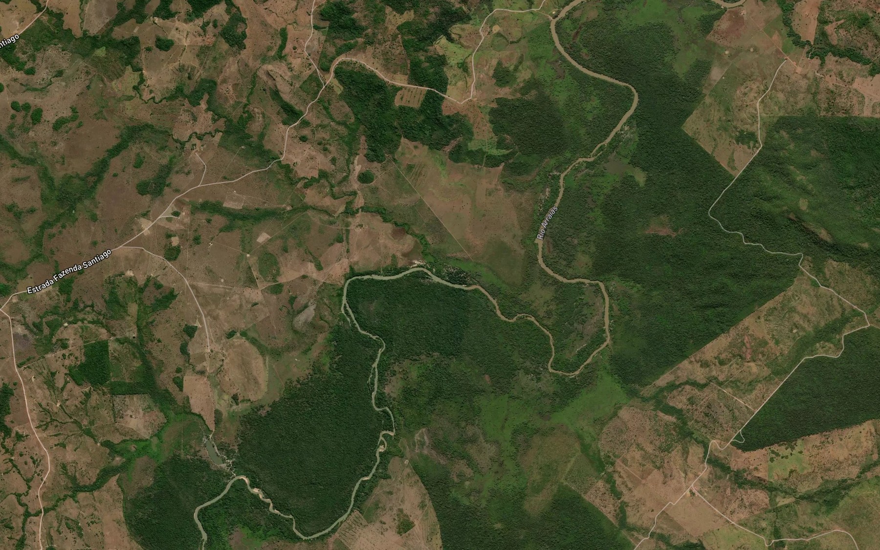 Satellite map of the Corrego Lagoinha