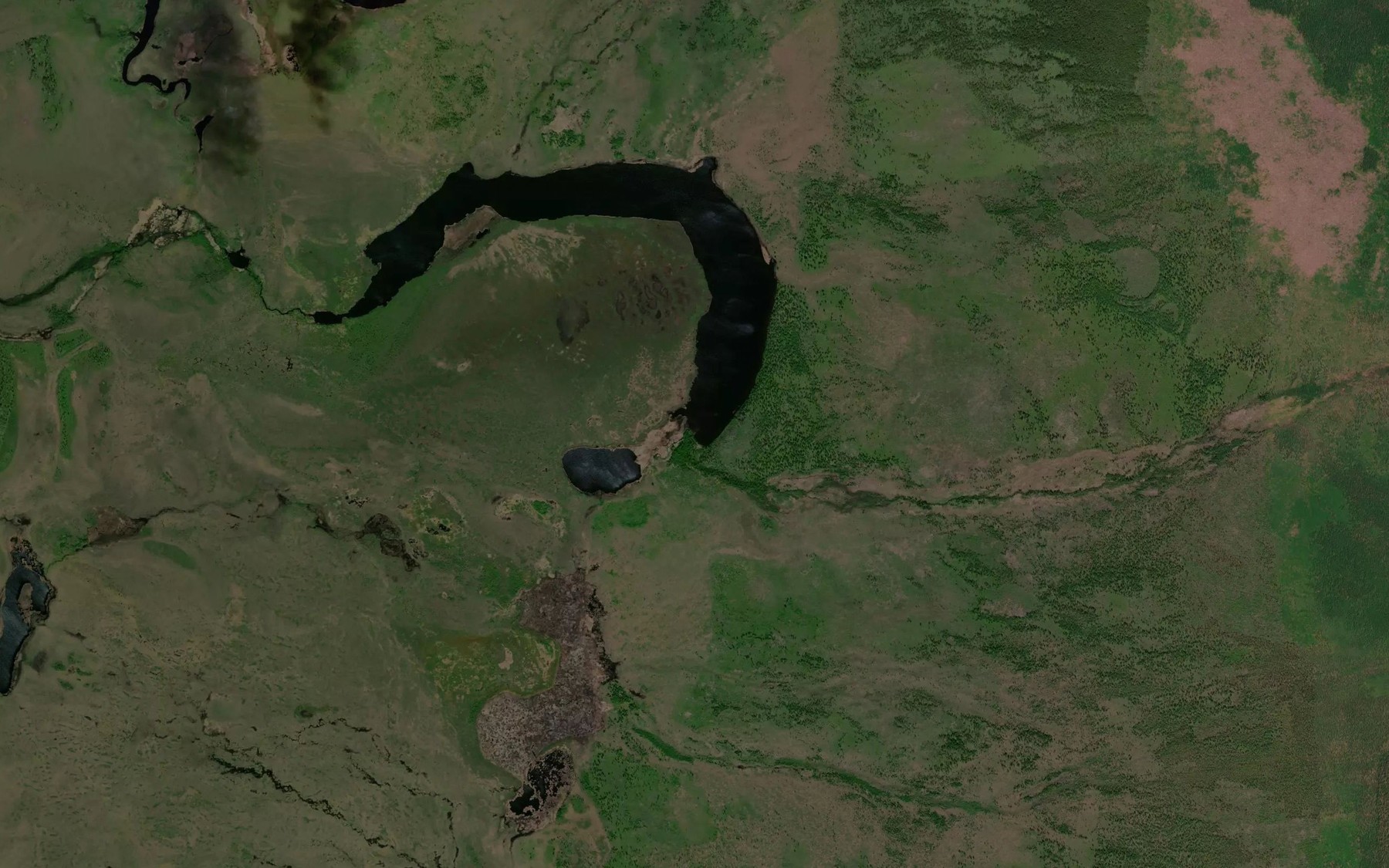 Satellite map of the Levyy Teoskan