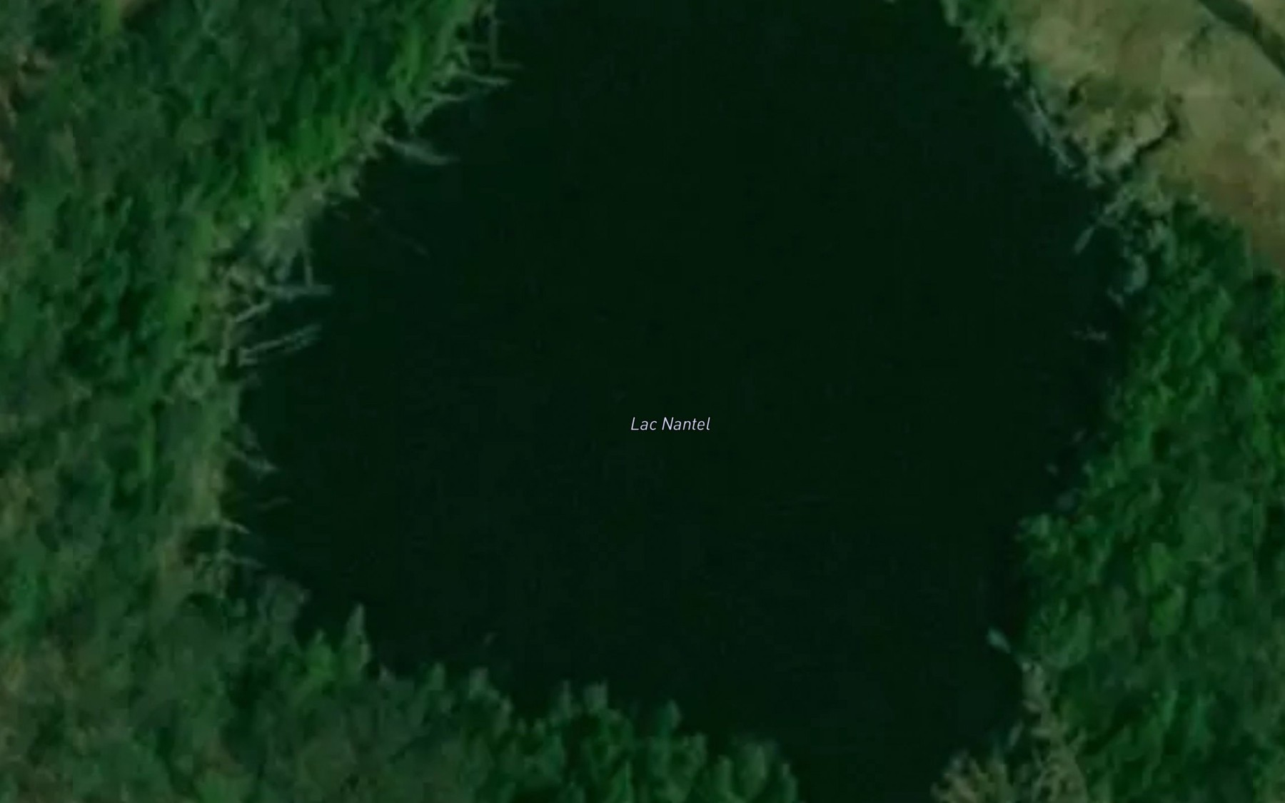 Satellite map of the Lac Nantel