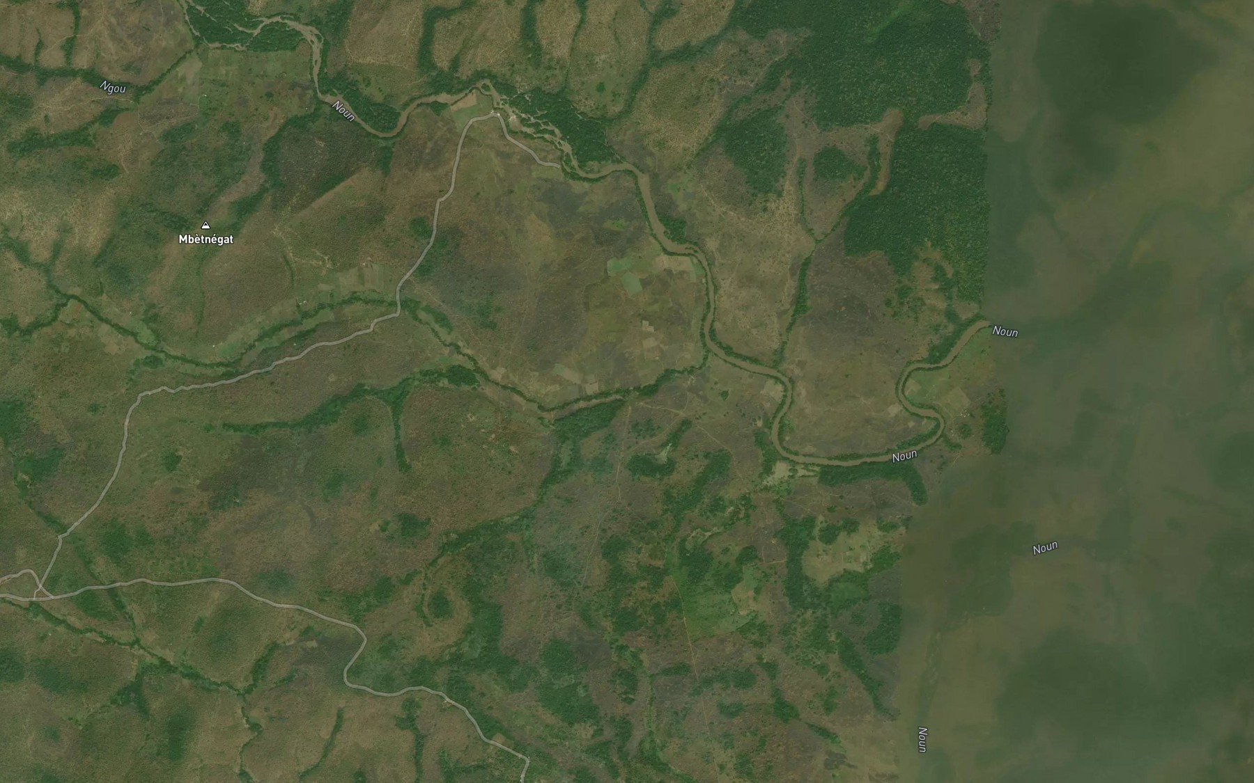 Satellite map of the Nchanke