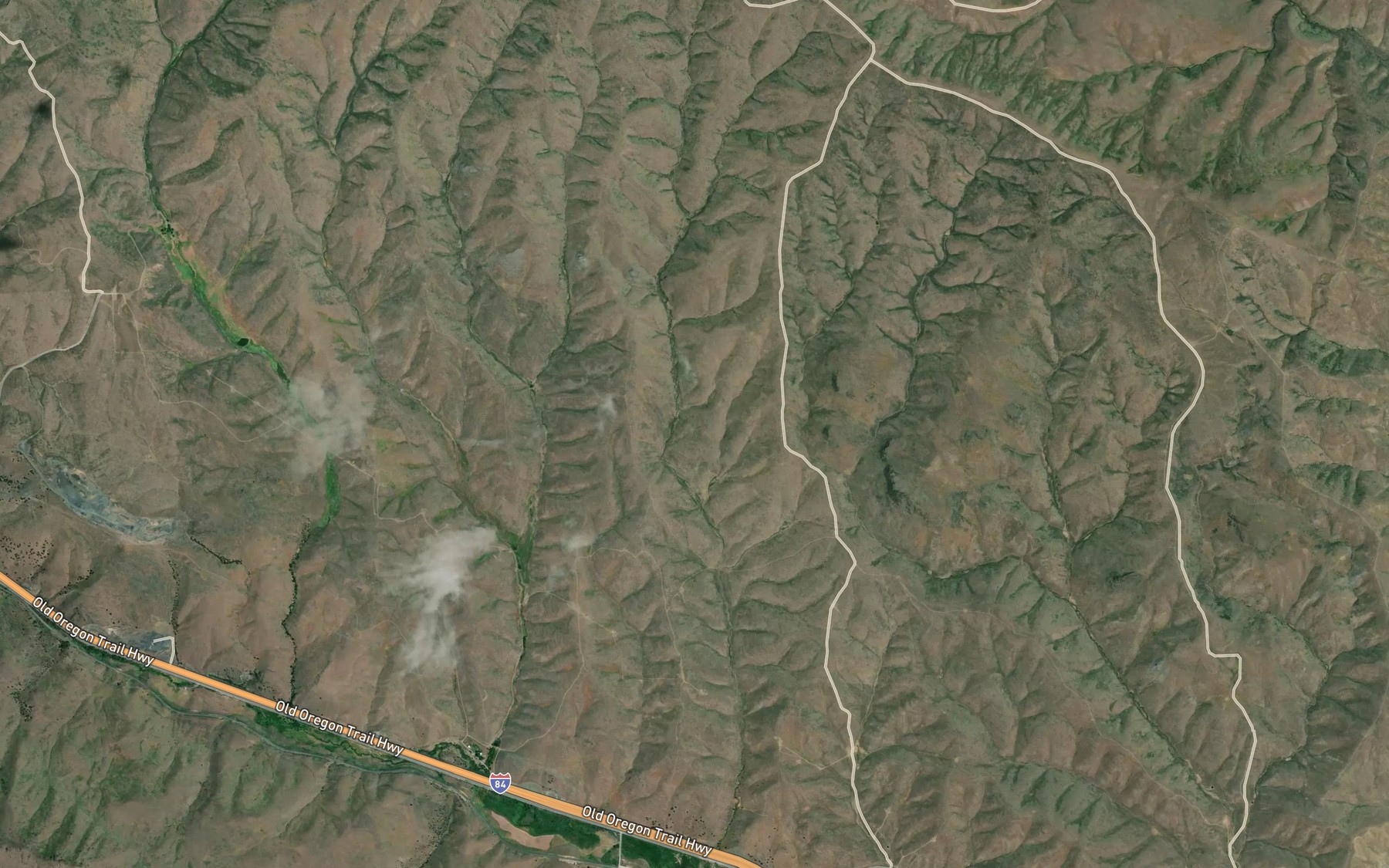 Satellite map of the K Reservoir