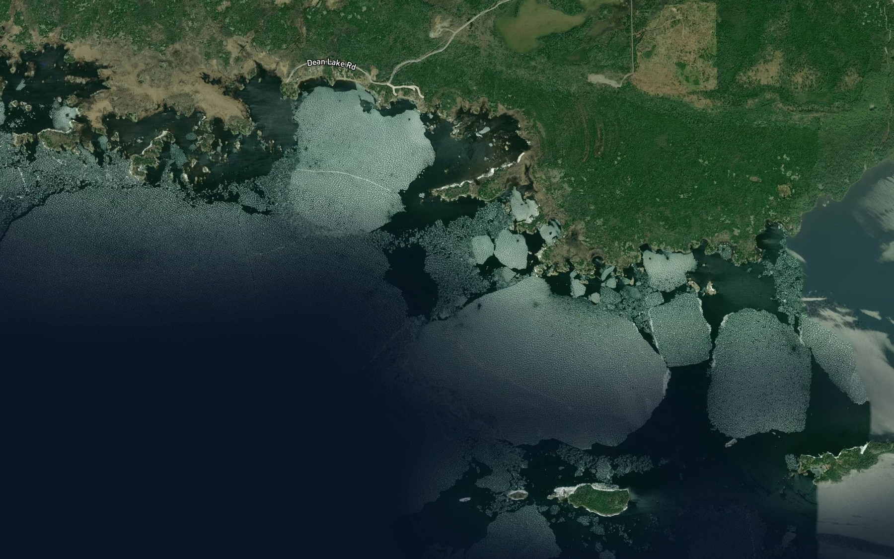 Satellite map of the Foul Bight