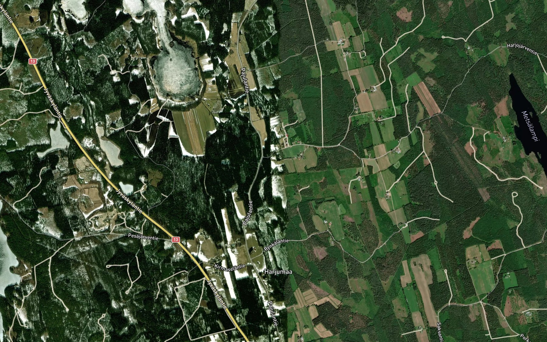 Satellite map of the Kuukanoja