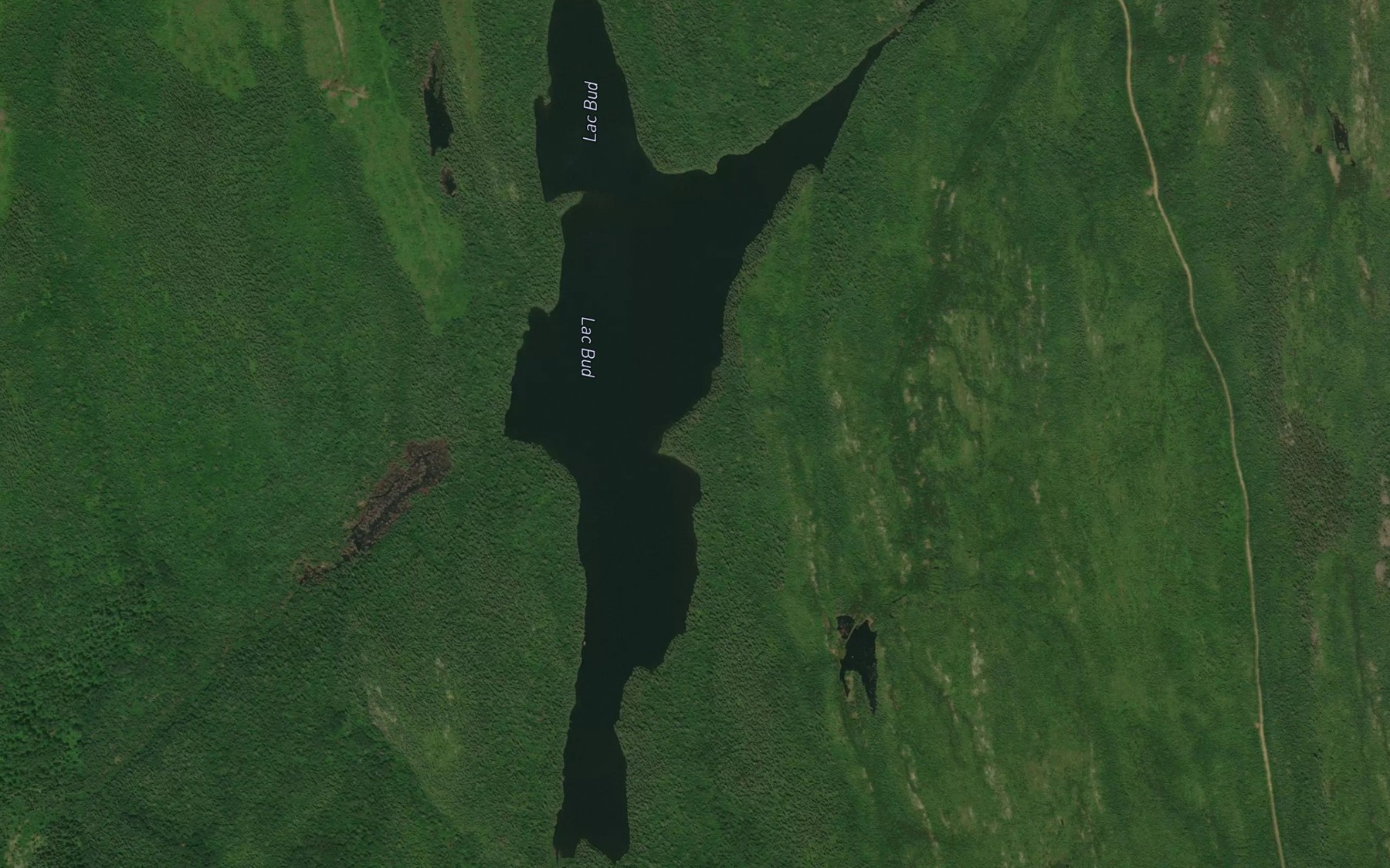 Satellite map of the Lac Bud