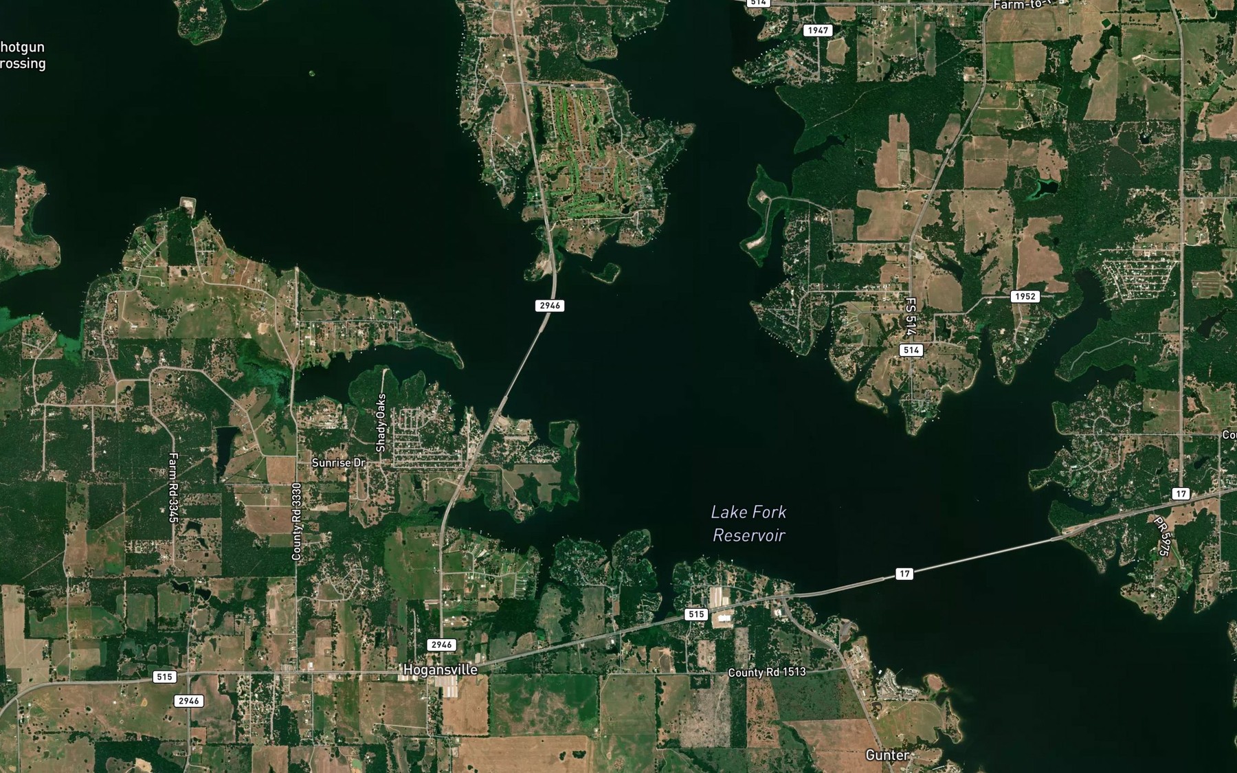 Satellite map of the Boardtree Branch