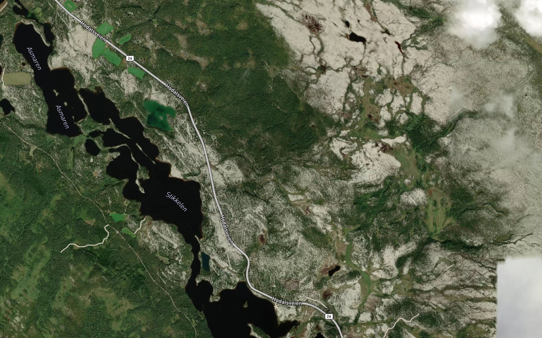 Satellite map of the Kronbekken