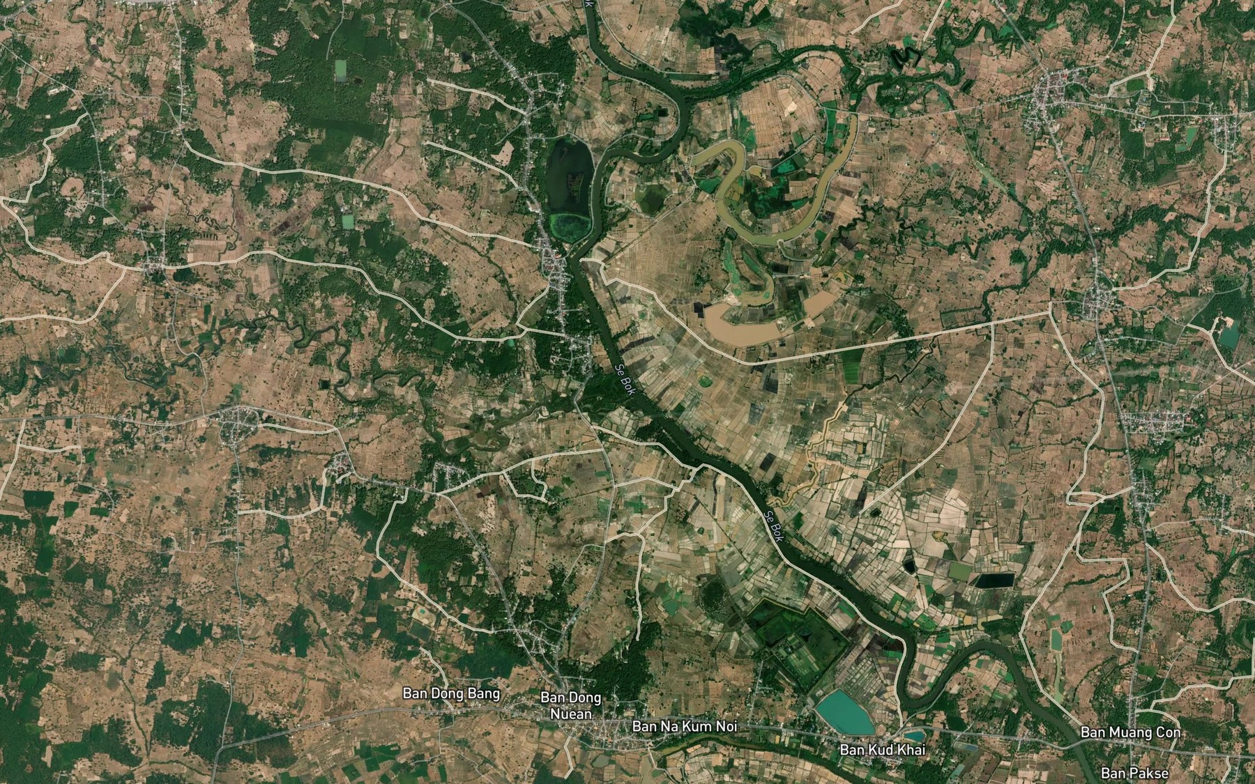 Satellite map of the Huai Phang Ho