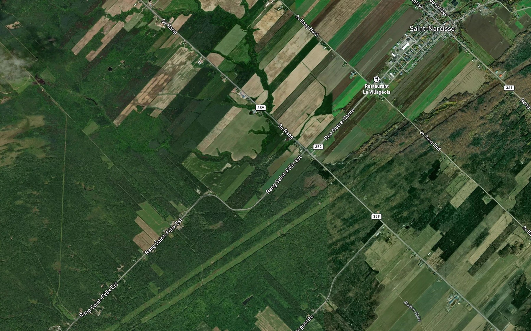 Satellite map of the Ruisseau Norbert