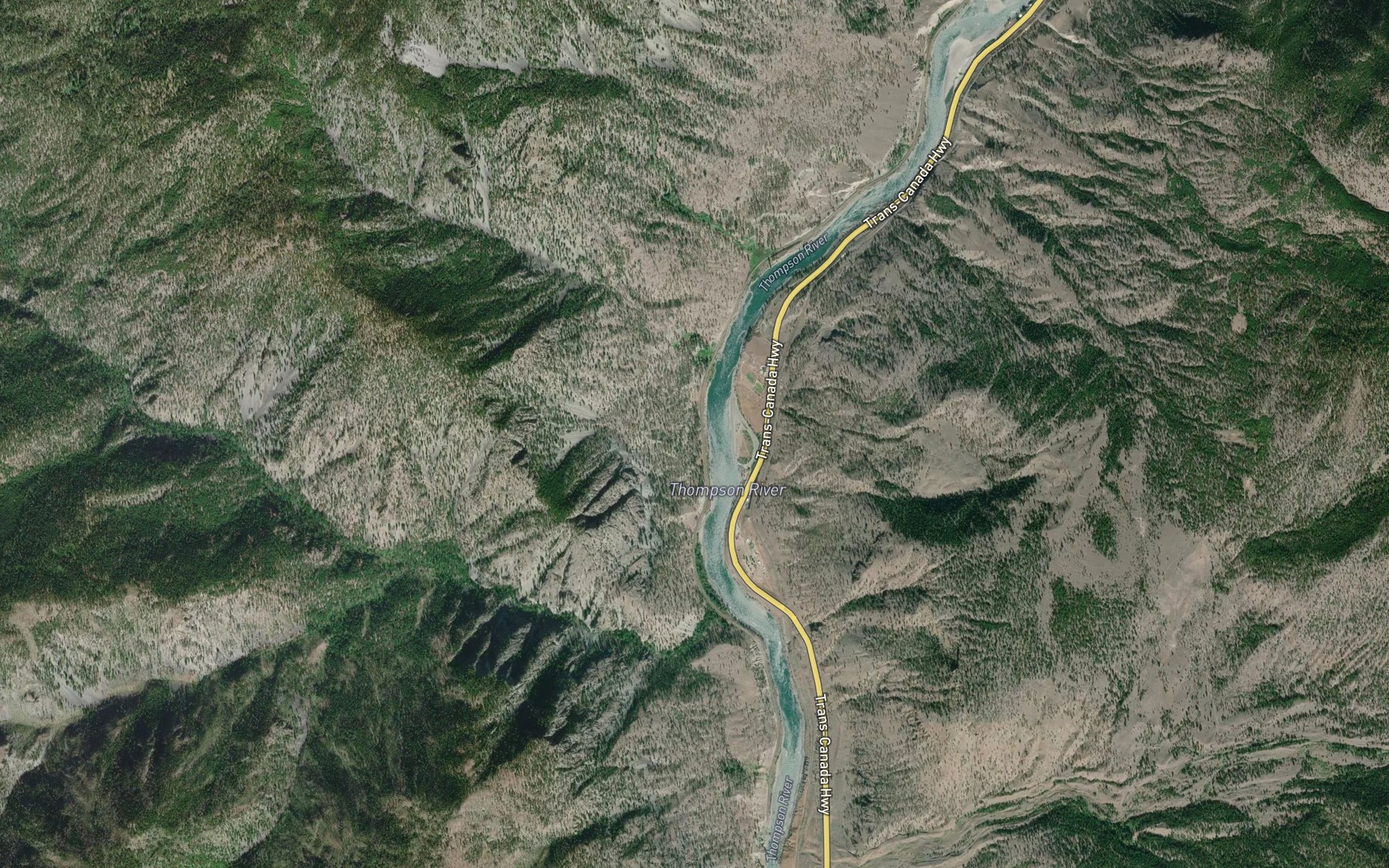 Satellite map of the Skoonka Creek