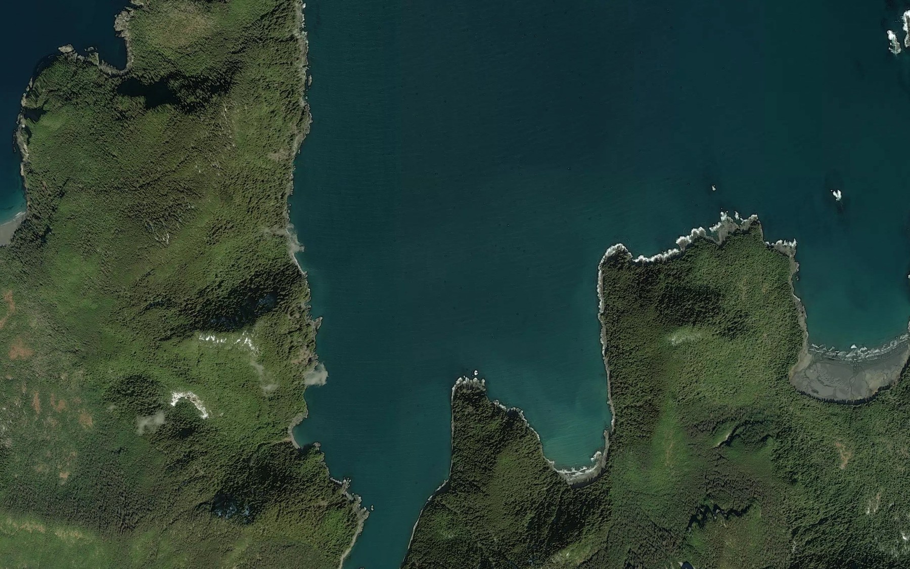 Satellite map of the Aats Bay