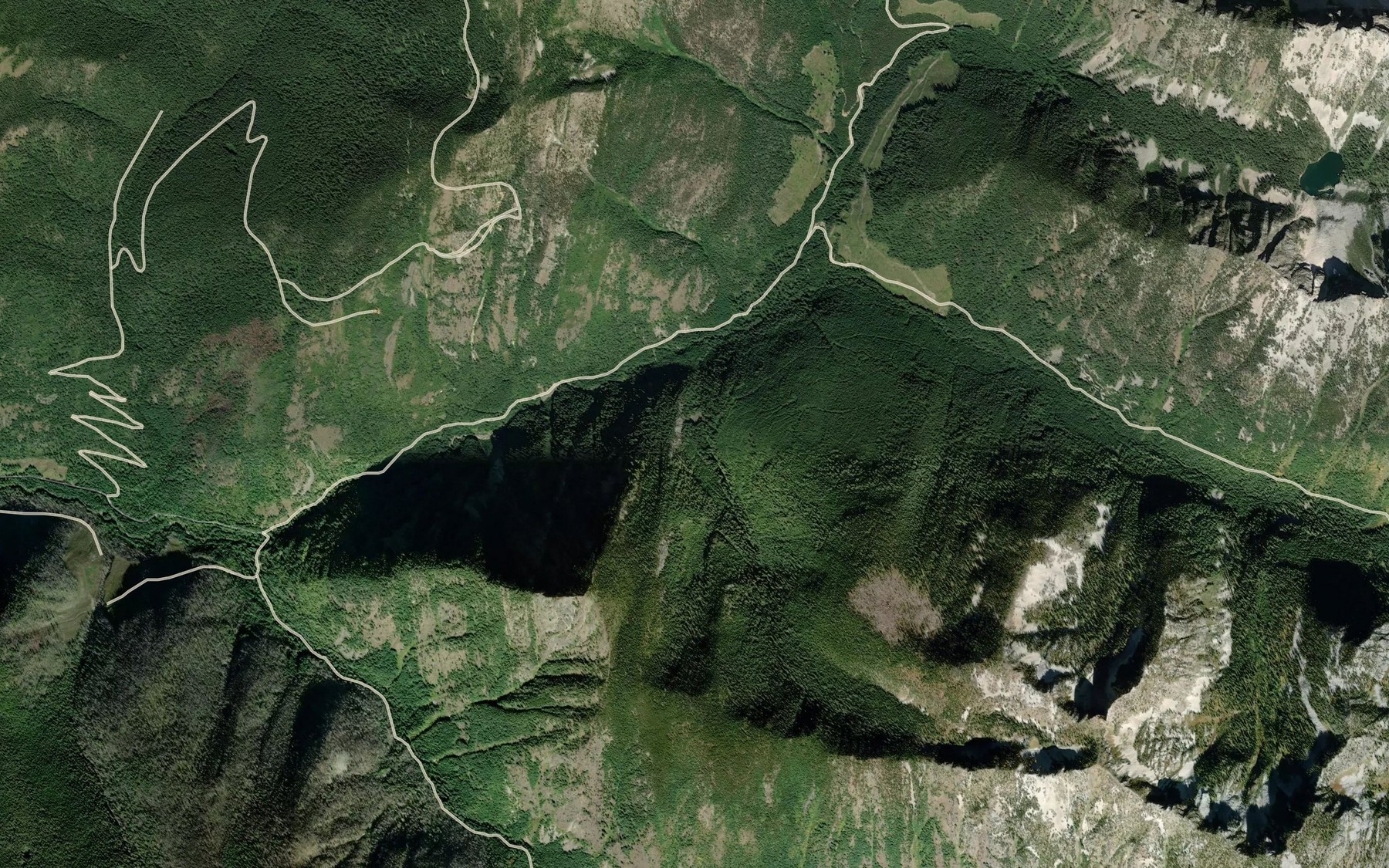 Satellite map of the Muskrat Creek