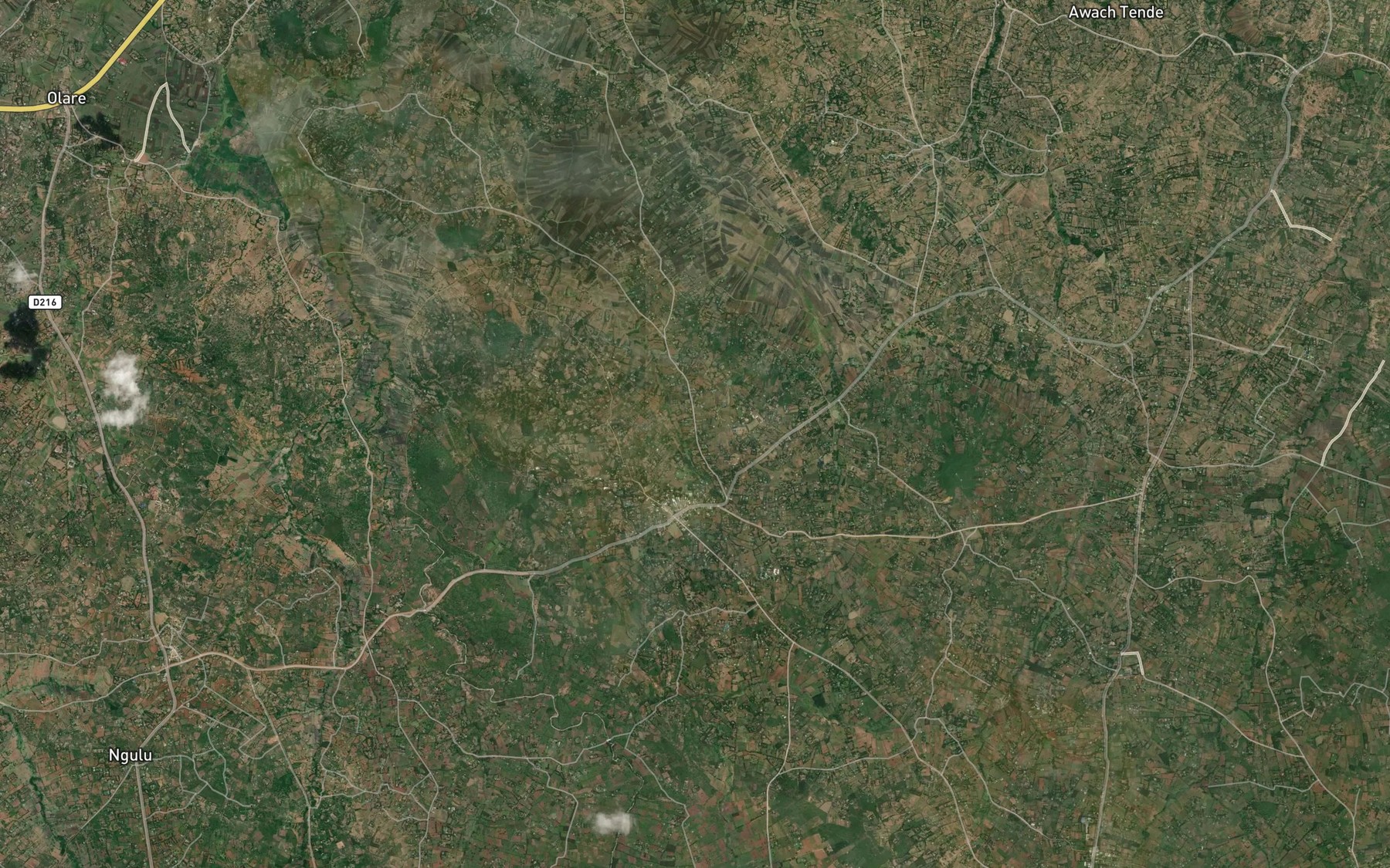 Satellite map of the Achume