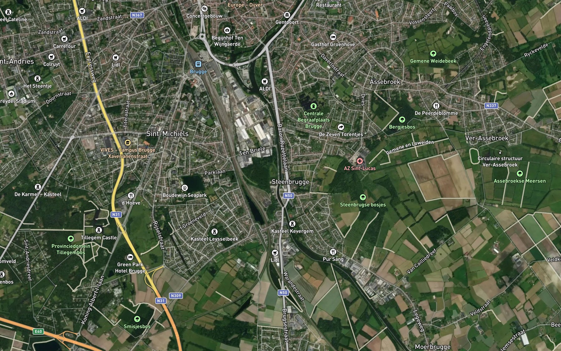 Satellite map of the Sint-Trudoledeken