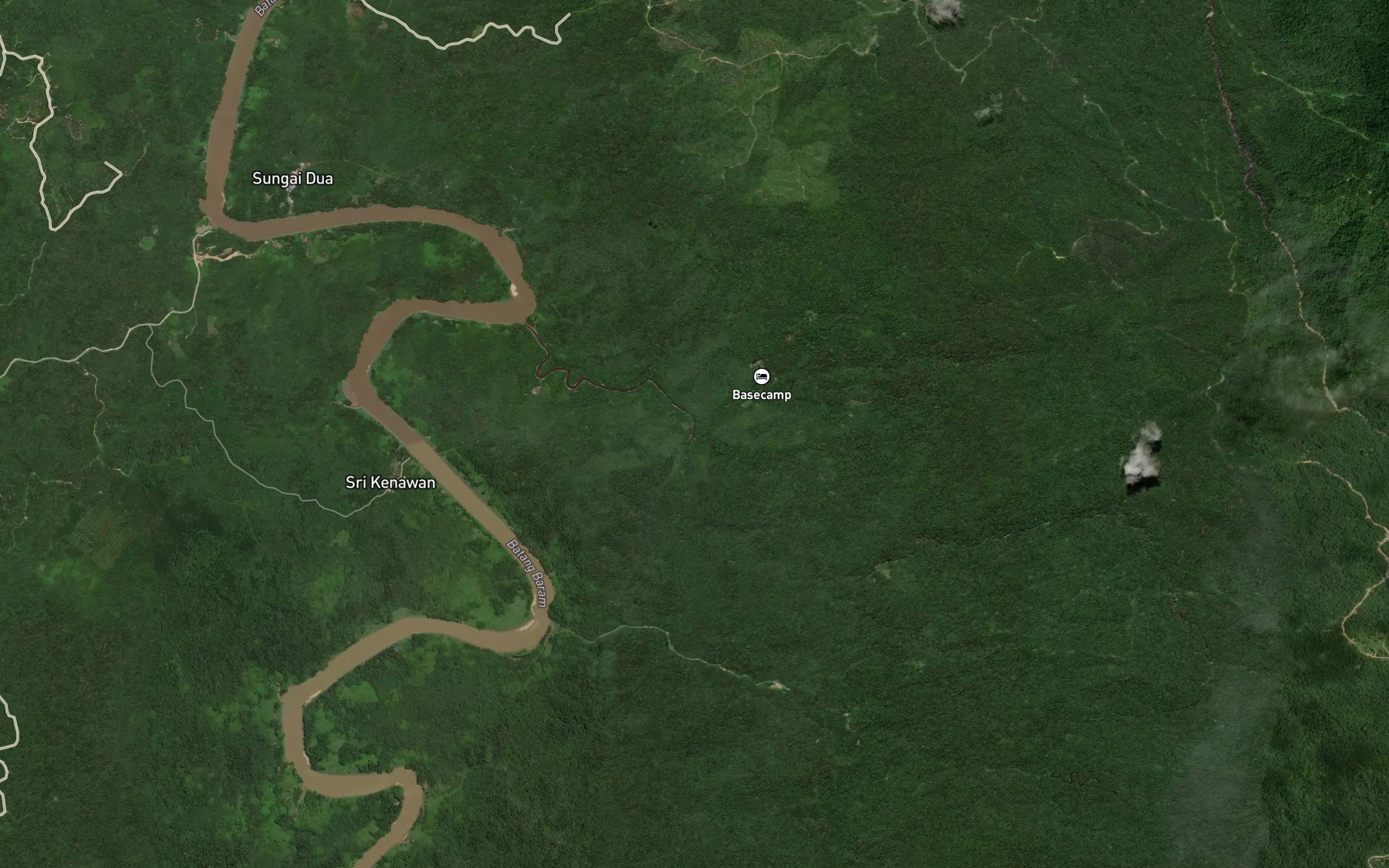 Satellite map of the Sungai Kejin Ok