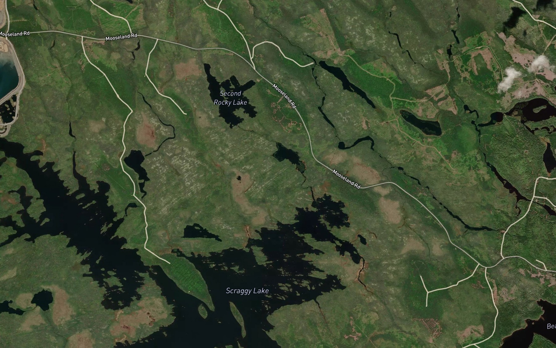 Satellite map of the Portobello Cove
