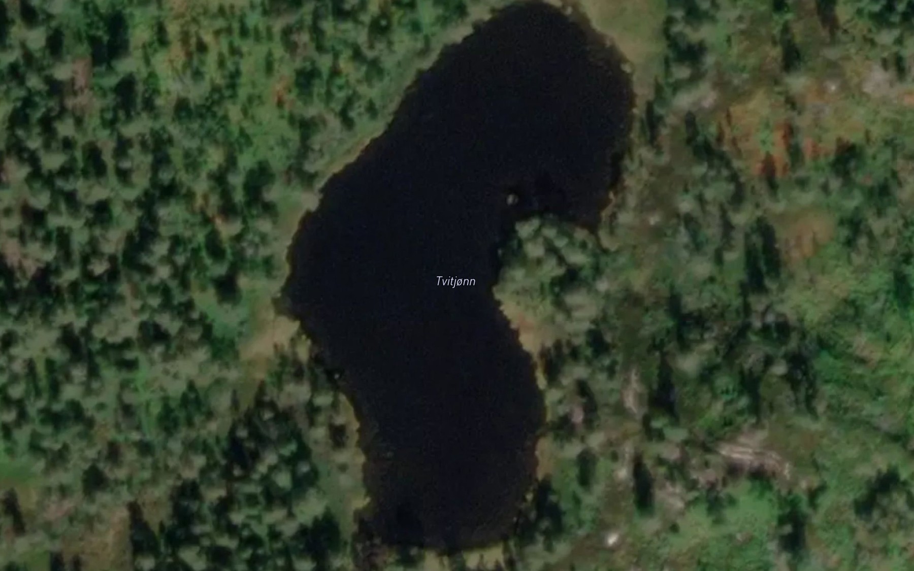 Satellite map of the Tvitjonn