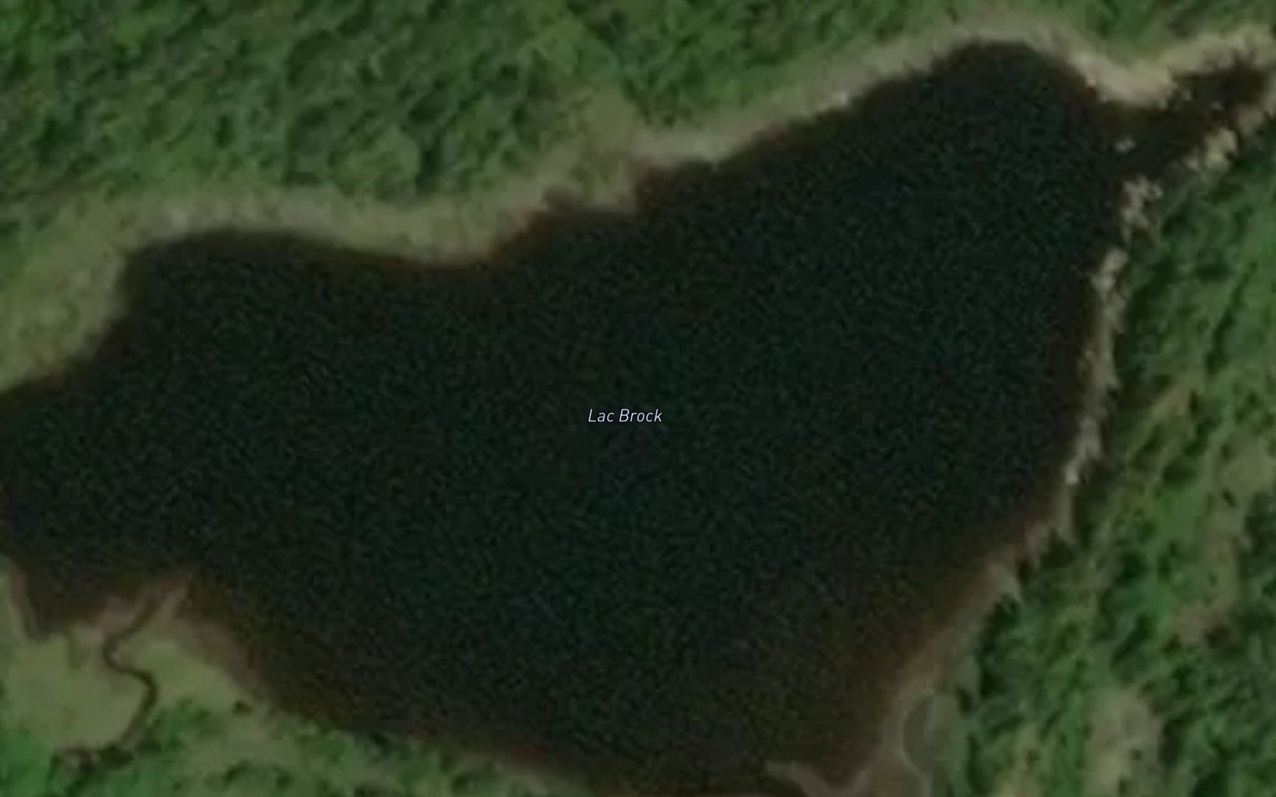 Satellite map of the Lac Brock